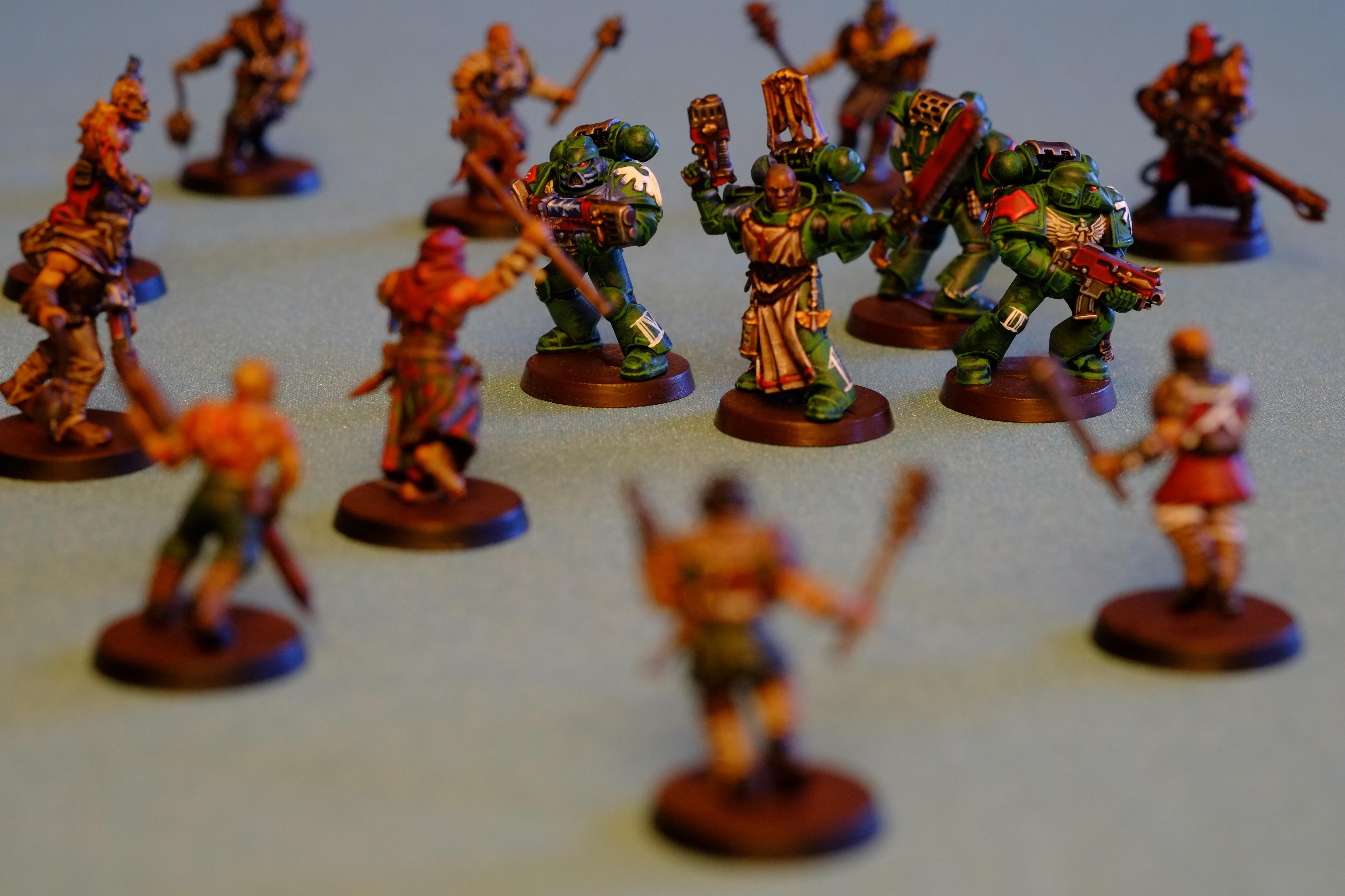 Cultists, Dark Angels, Dark Vengeance, Freehand, Object Source Lighting, Plasma, Space Marines