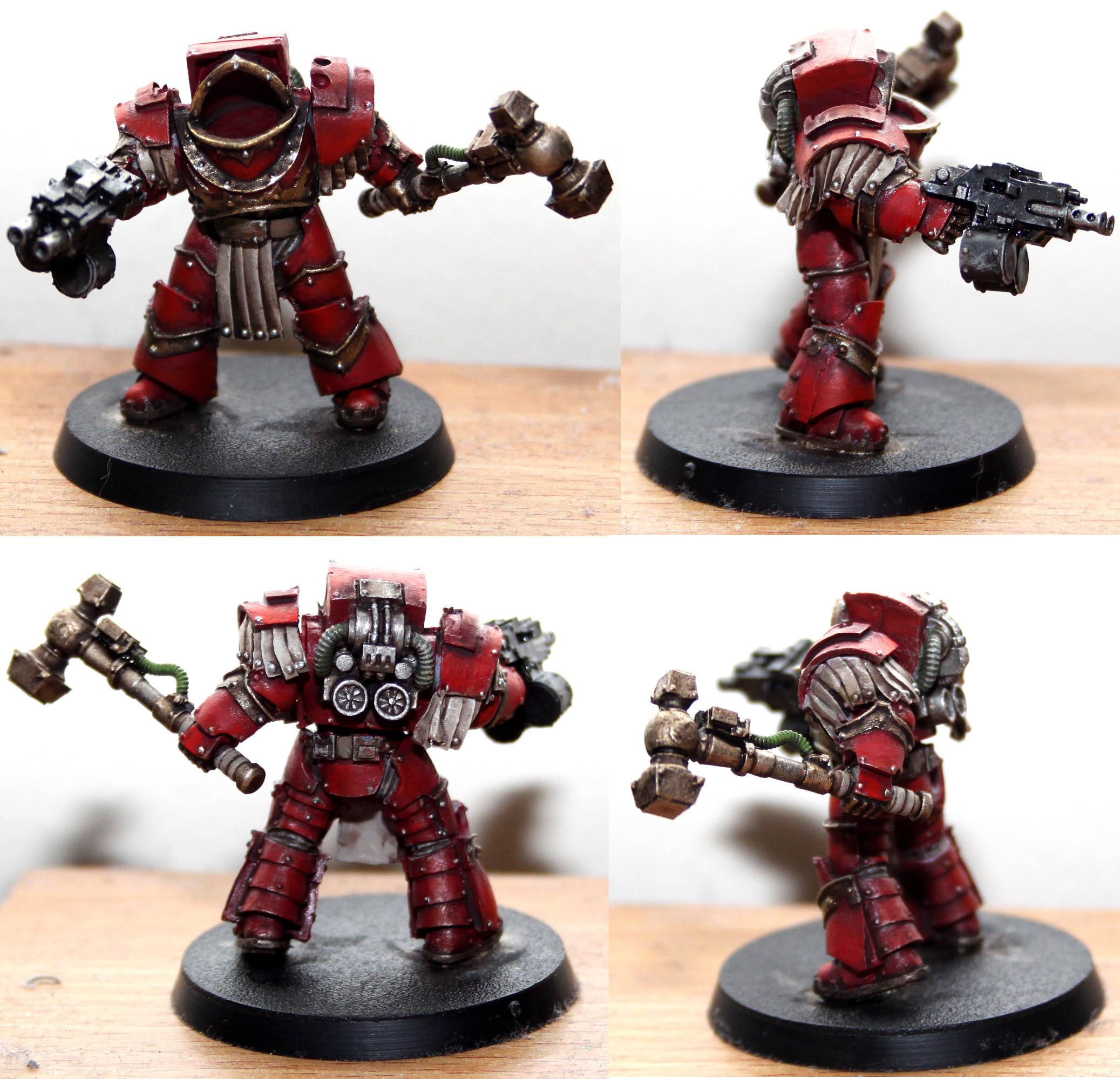 Blood Angels, Cataphracti, Heresy, Space Marines, Terminator Armor, Work In Progress