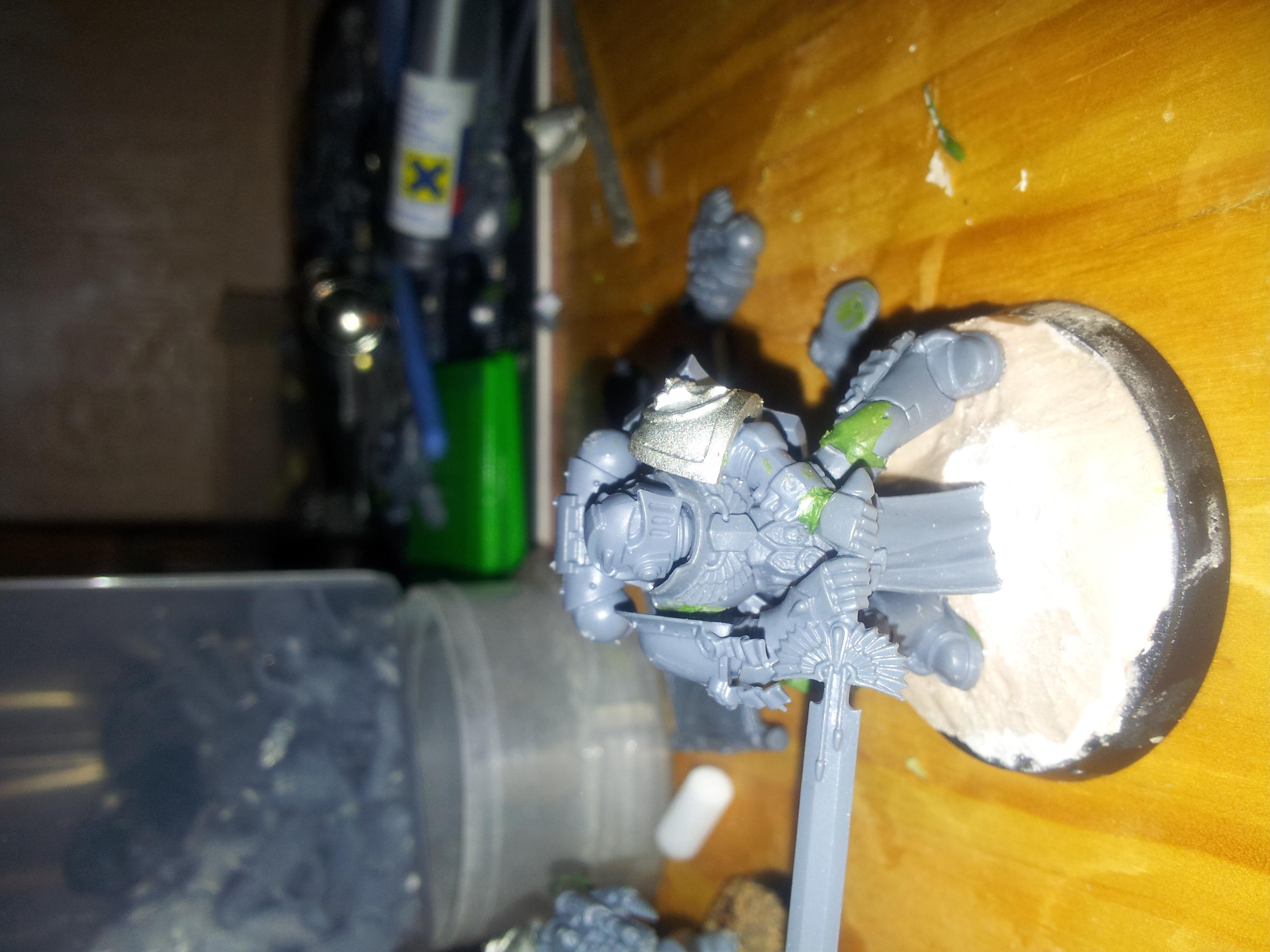 Chapter Champion, Crimson Fists, Space Marines, Work In Progress
