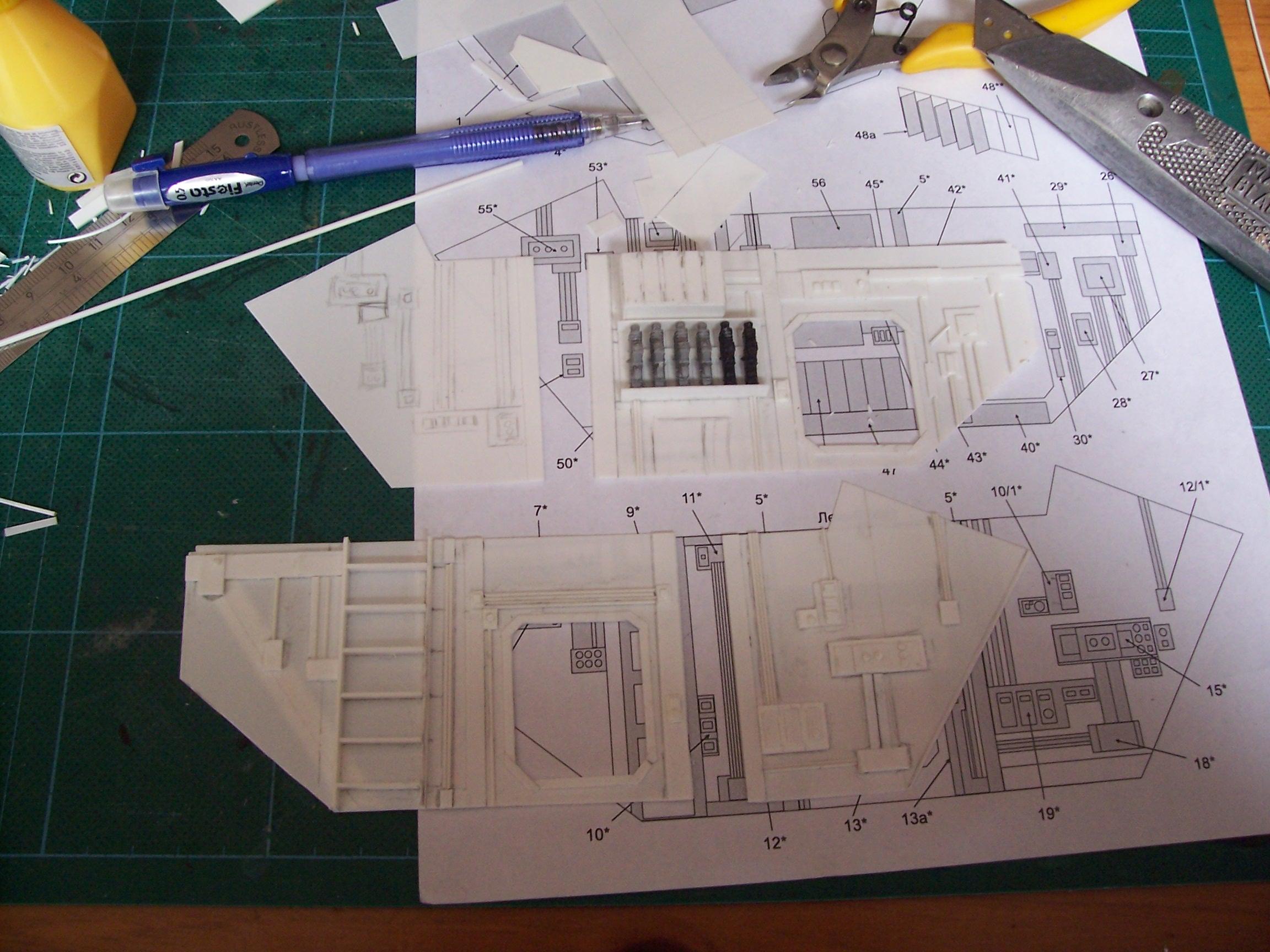 Gunship, Plasticard, Scratch Build, Thunderhawk, Work In Progress