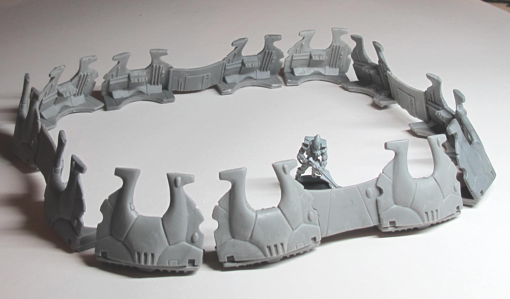 Defense Line, Eldar, Sculpting, Terrain