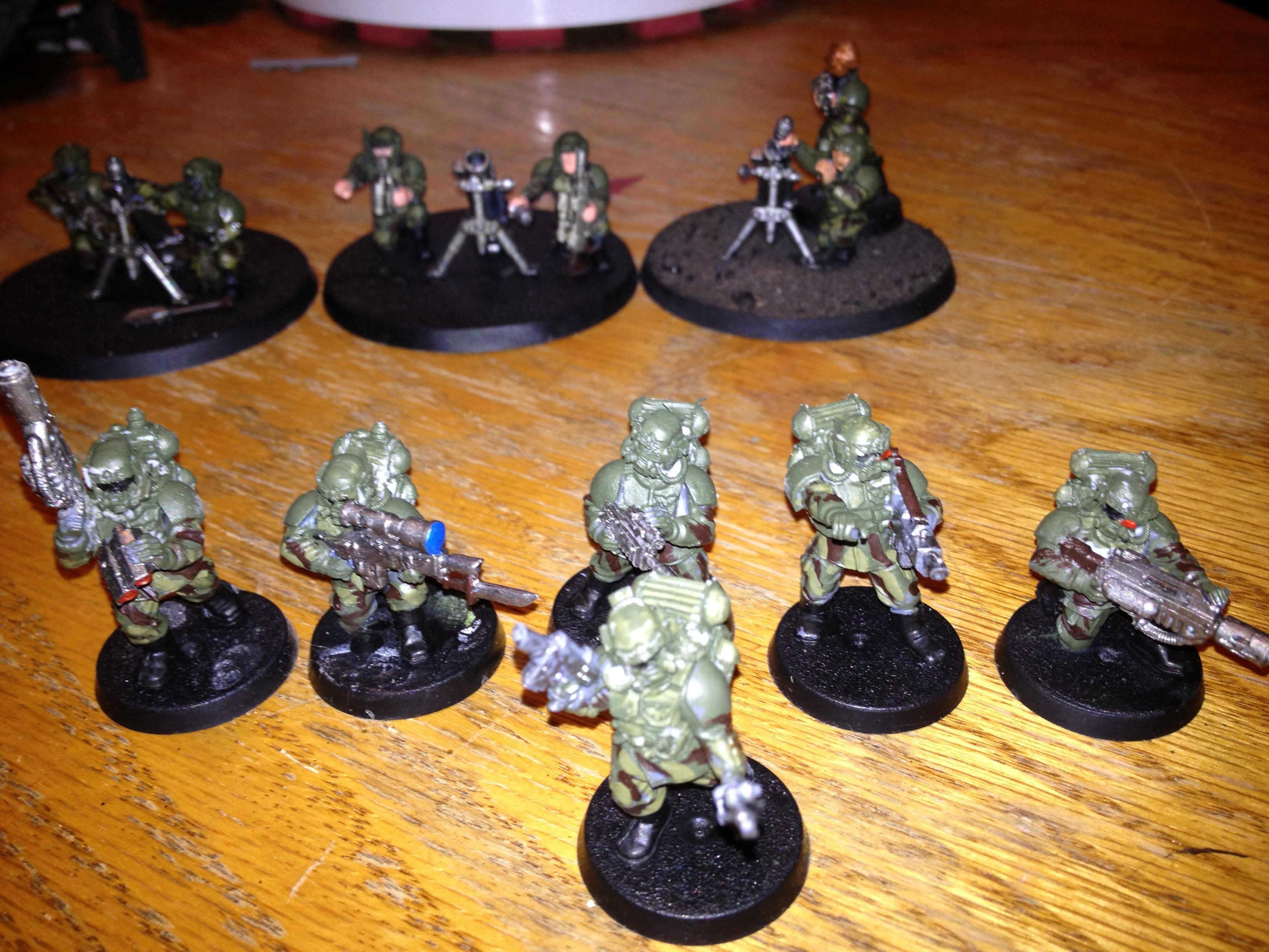the beginning of my veteran squad, used Forgeworlds Hostile Environment Cadians