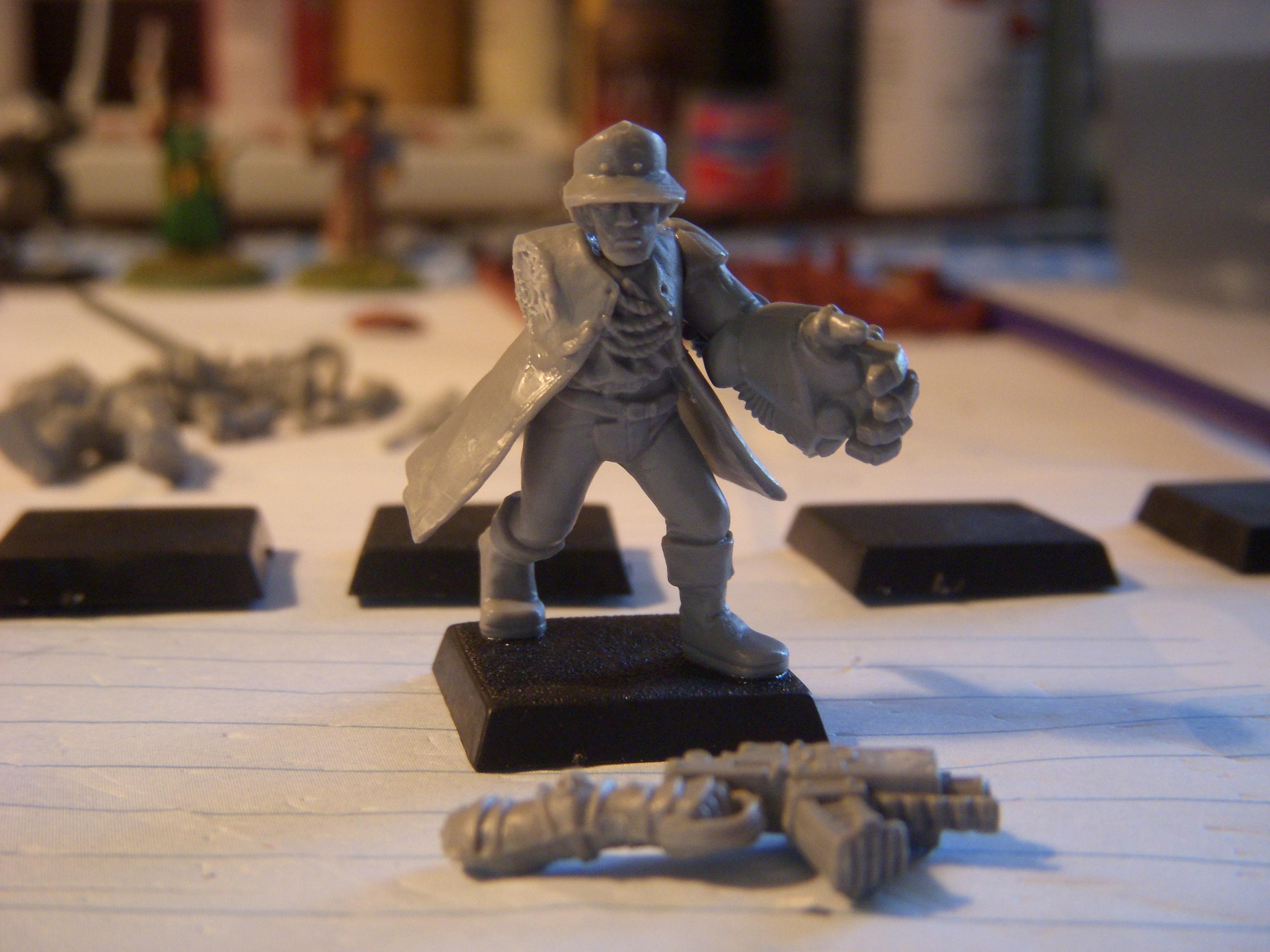 Commissar, Conversion, Imperial Guard, Power Fist, Wfb