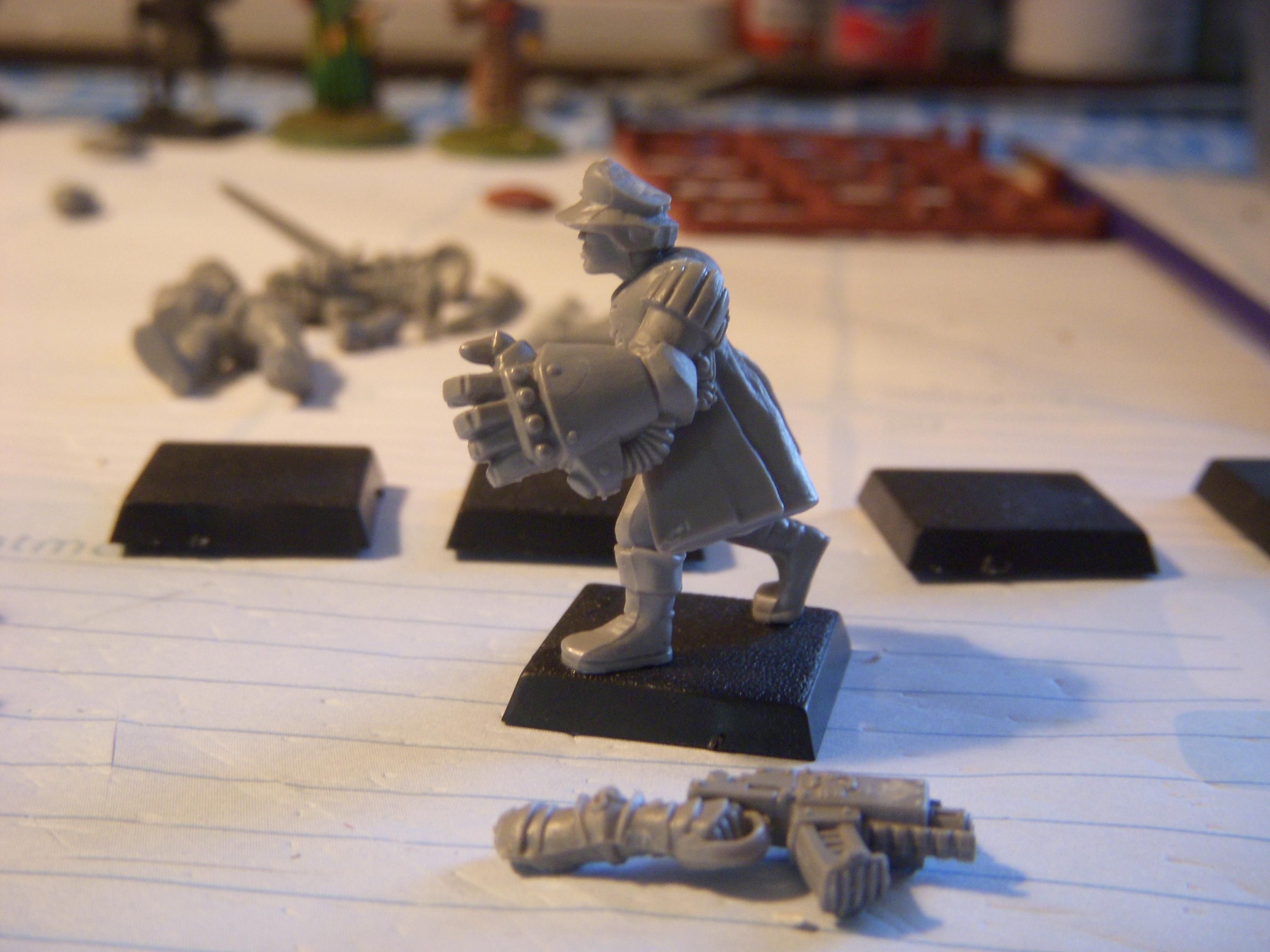 Commissar, Conversion, Imperial Guard, Power Fist, Wfb