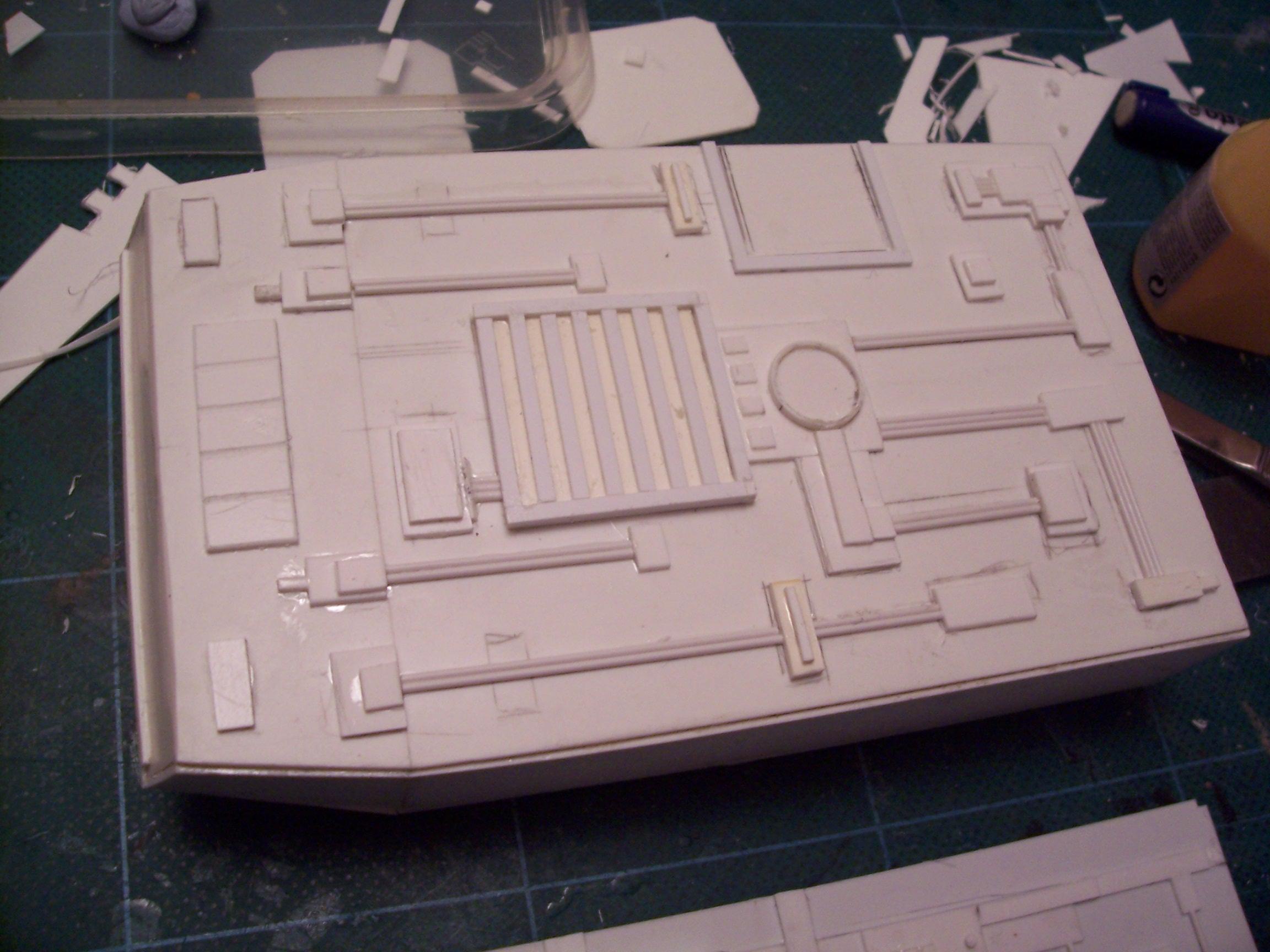 Gunship, Plasticard, Scratch Build, Thunderhawk, Work In Progress