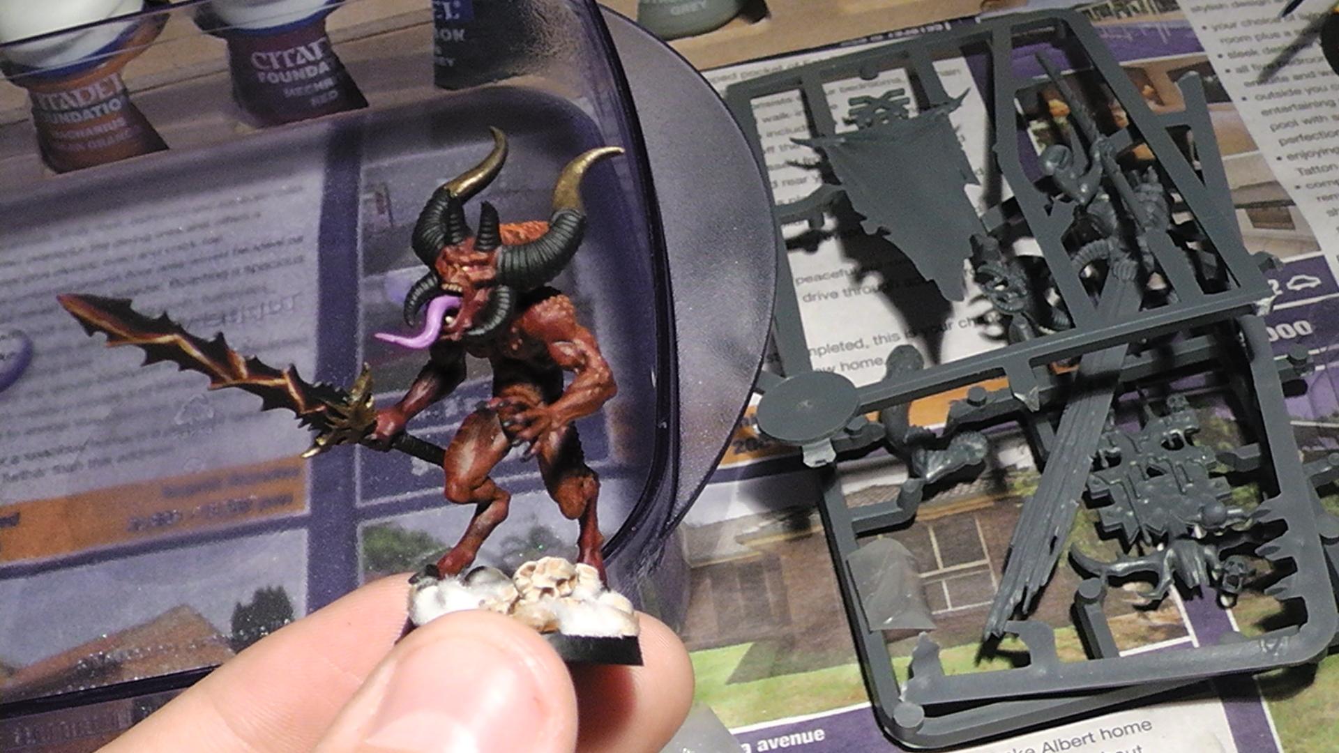 Bloodletters, Chaos, Daemons, Khorne, Warhammer 40,000, Warhammer Fantasy