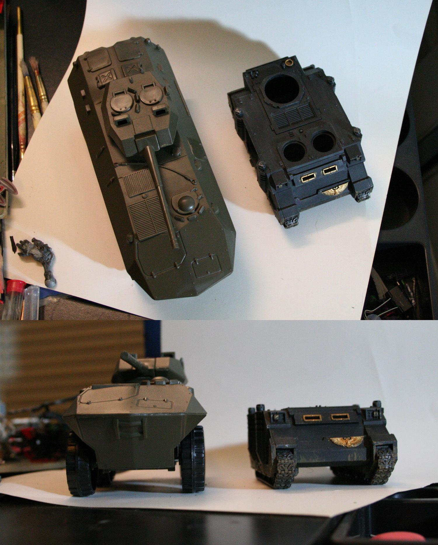 Rhino, Space Marines, Whirlwing, Work In Progress