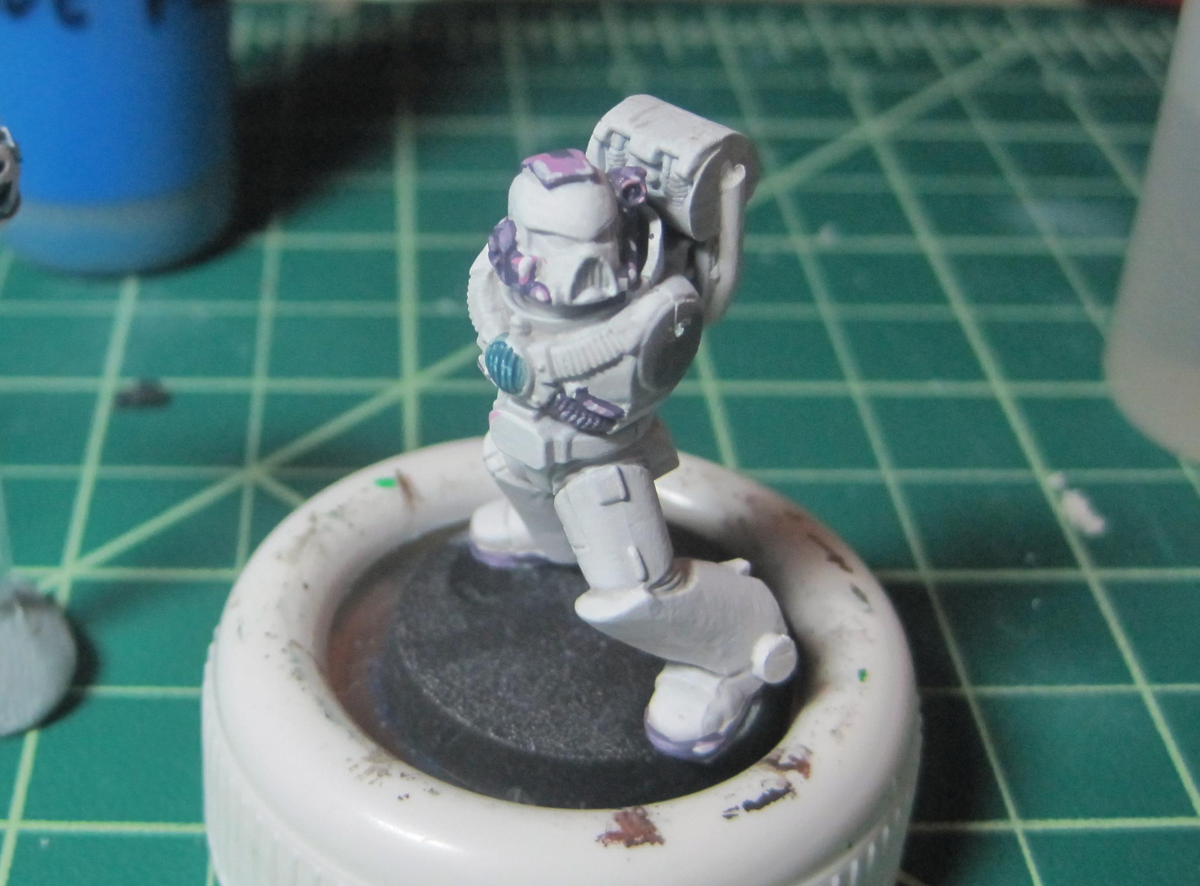 Test Model - White Base - Step 9 & 10 - Body - Pink and White
