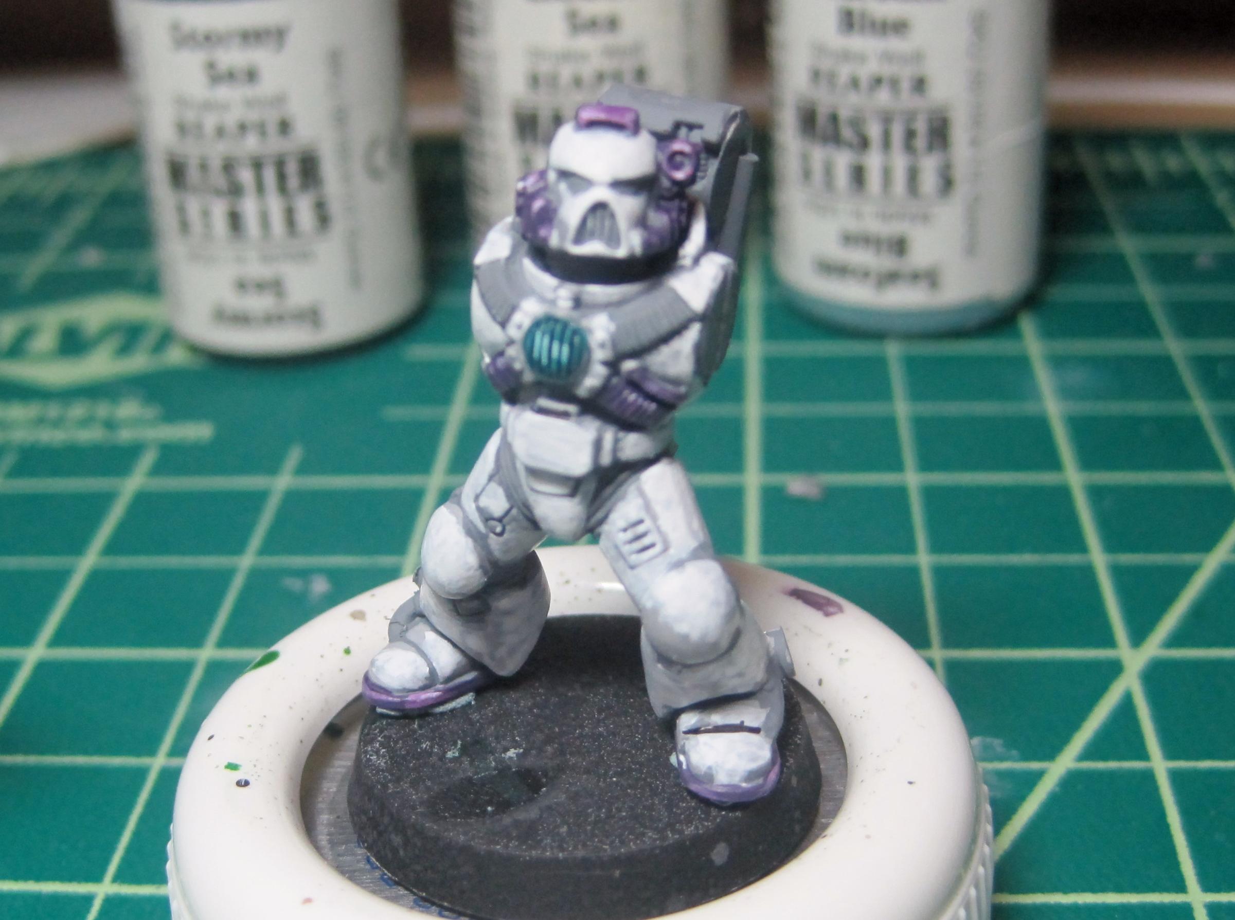 Test Model - Gray Base - added more layers of White