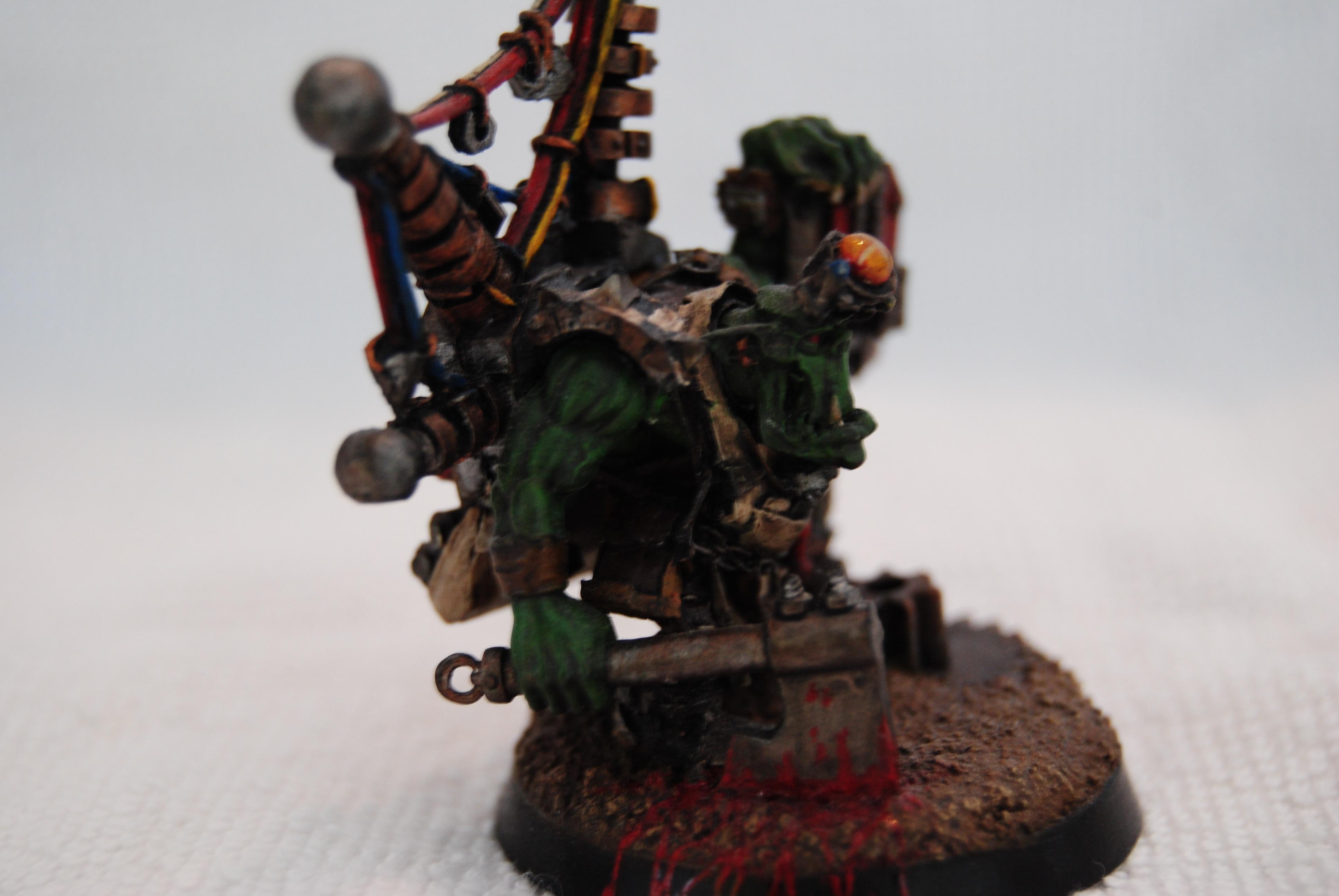Big Mek, Finecast, Kustom Force Field, Nob, Ork Big Mek, Ork Hq, Orks