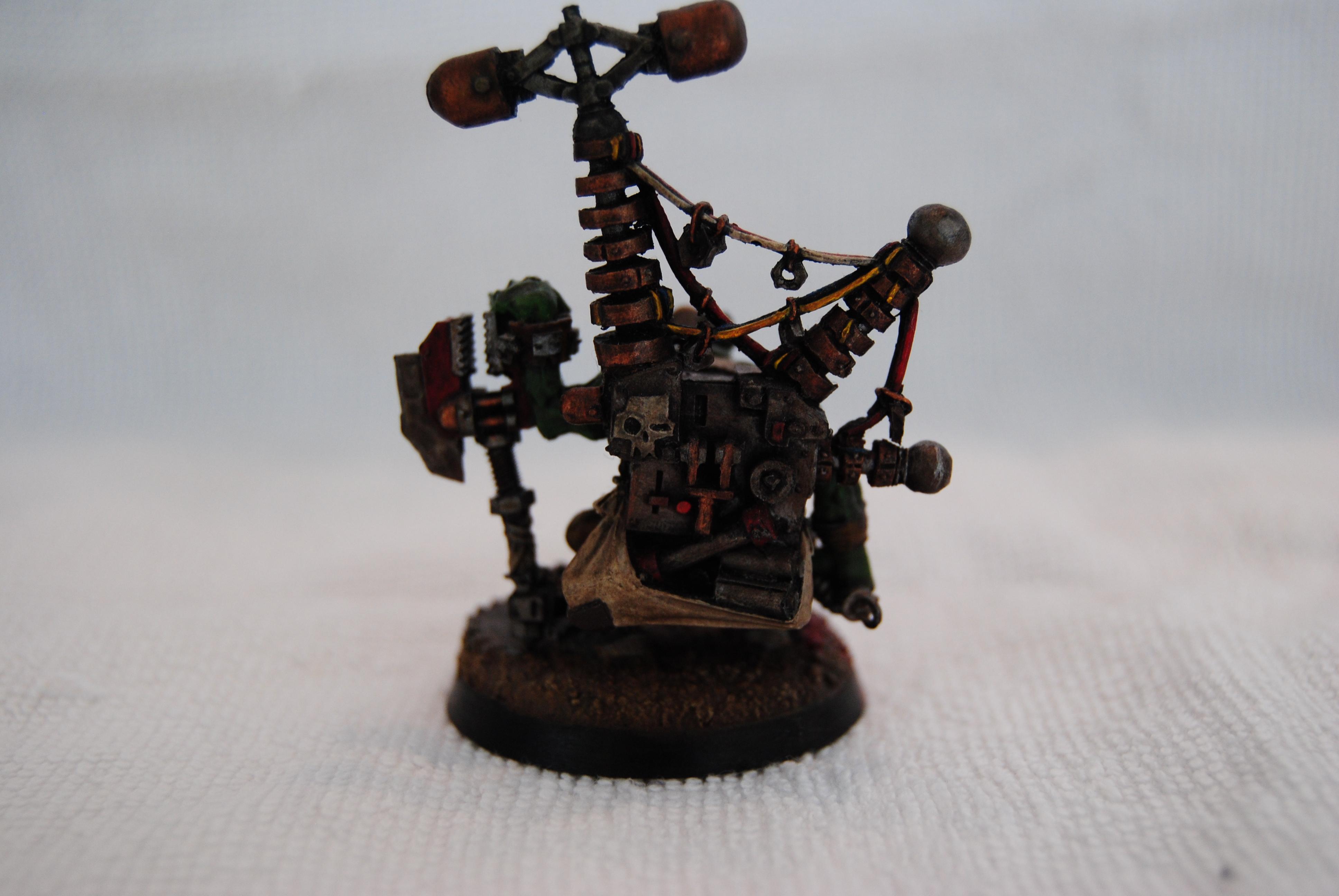 Big Mek, Finecast, Kustom Force Field, Nob, Ork Big Mek, Ork Hq, Orks