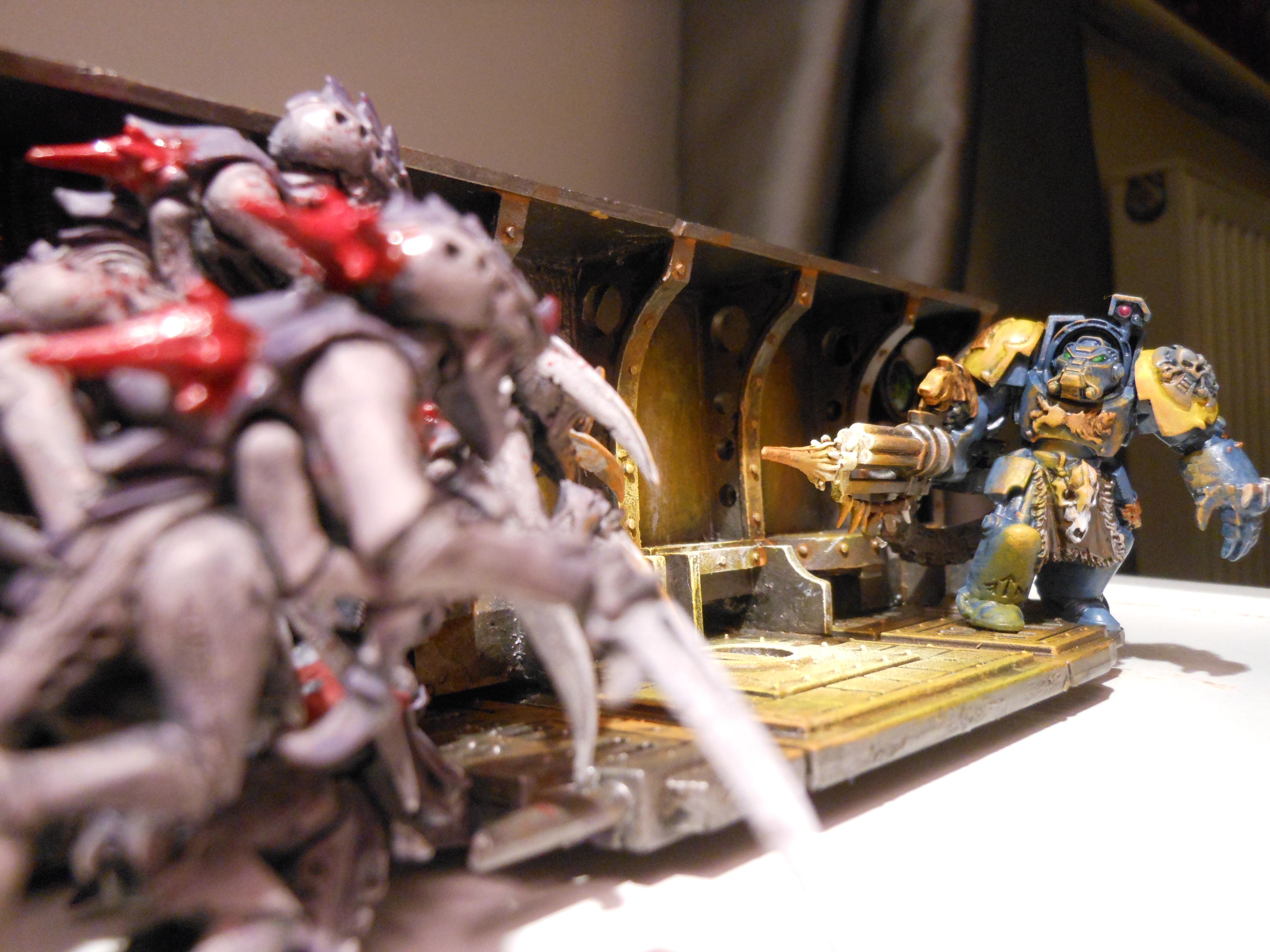 Gore, Hormagaunts, Object Source Lighting, Space Wolves, Spacehulk, Terminator Armor, Tyranids