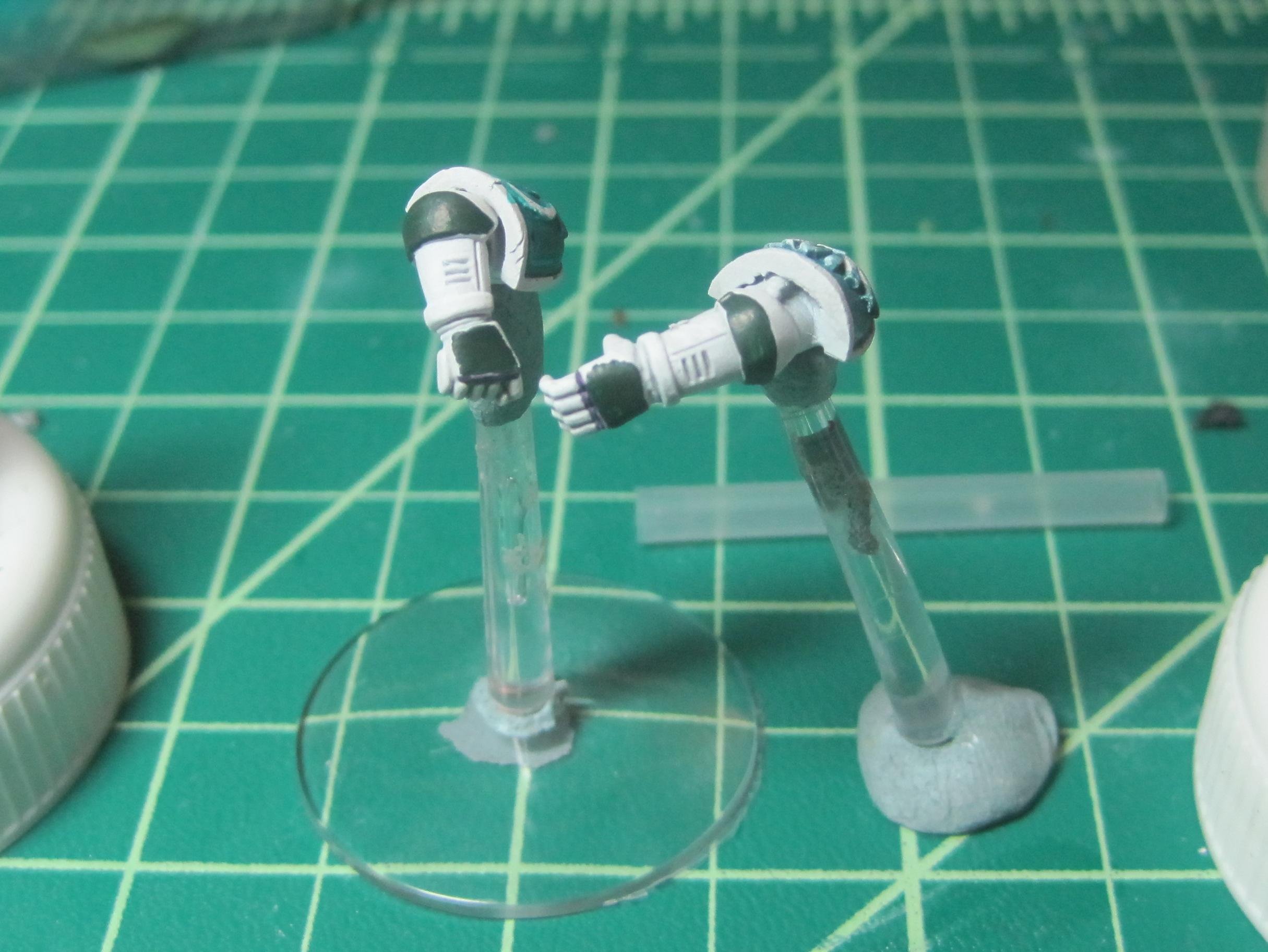 Test Model - White Base - Step 12 - Arms - Orkhide