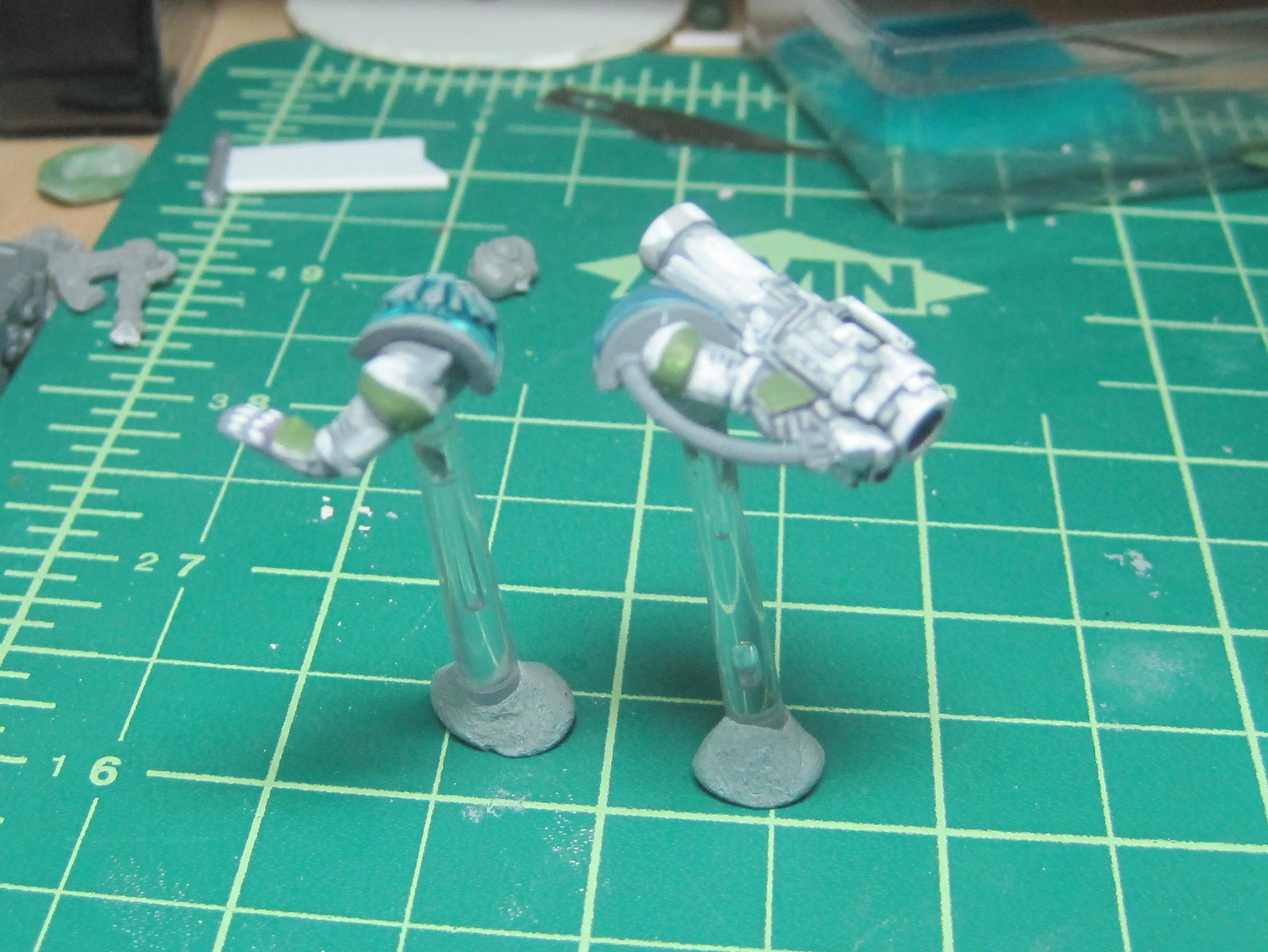 Test Model - Gray Base - Step 12 - Arms - Knarloc Green