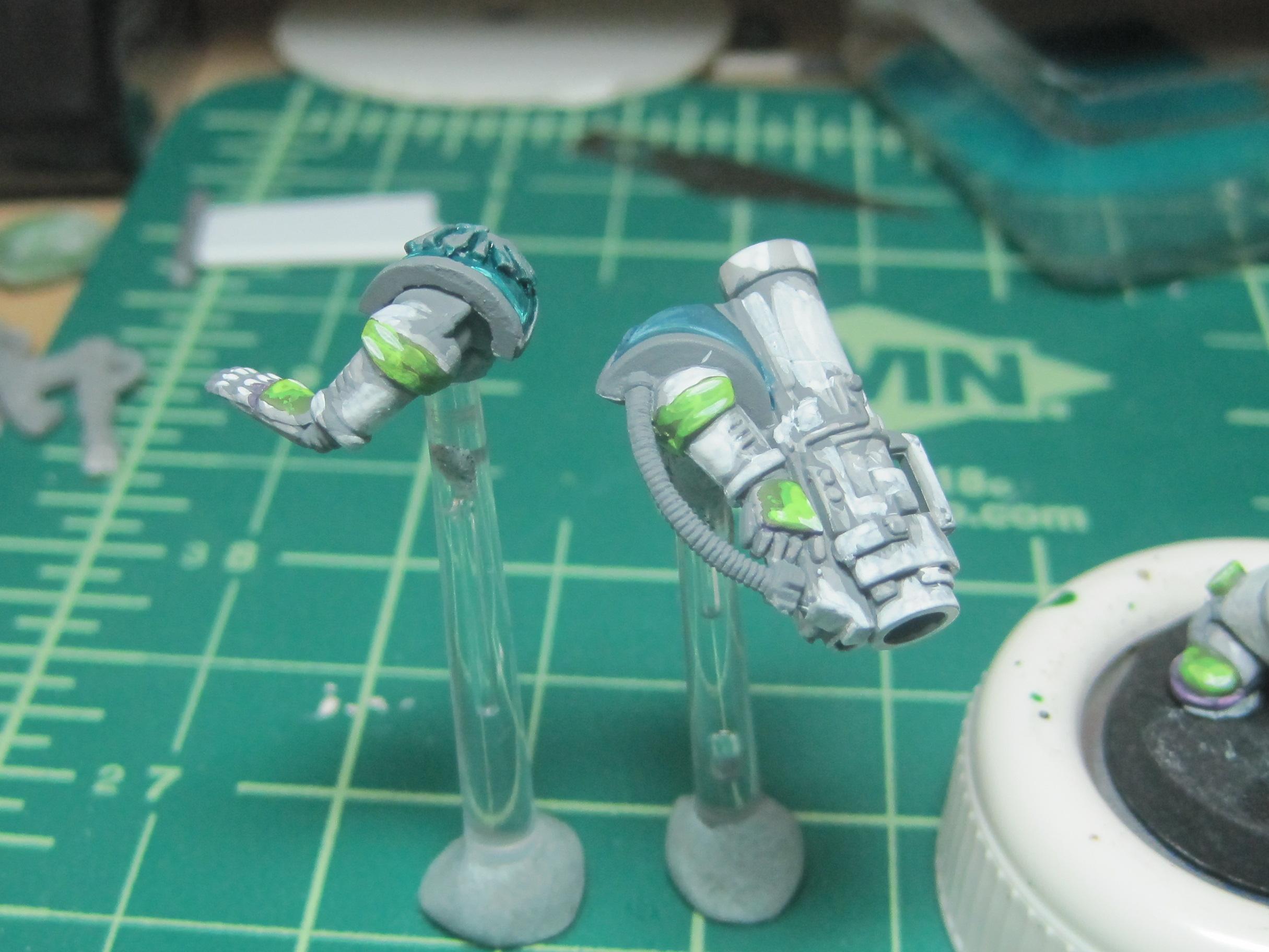 Test Model - Gray Base - Step 15 - Arms - White