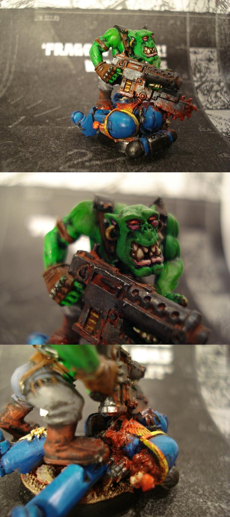 Happy, Orks, Space Marines, Warhammer 40,000