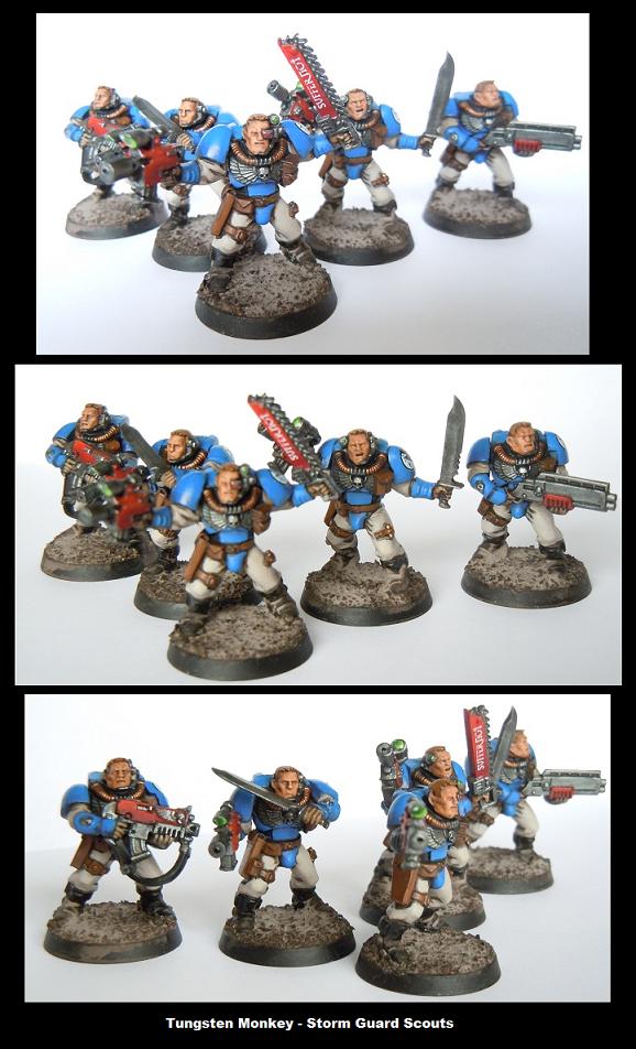 Scouts, Space Marines, Storm, Storm Guard, Warhammer 40,000, Weathered