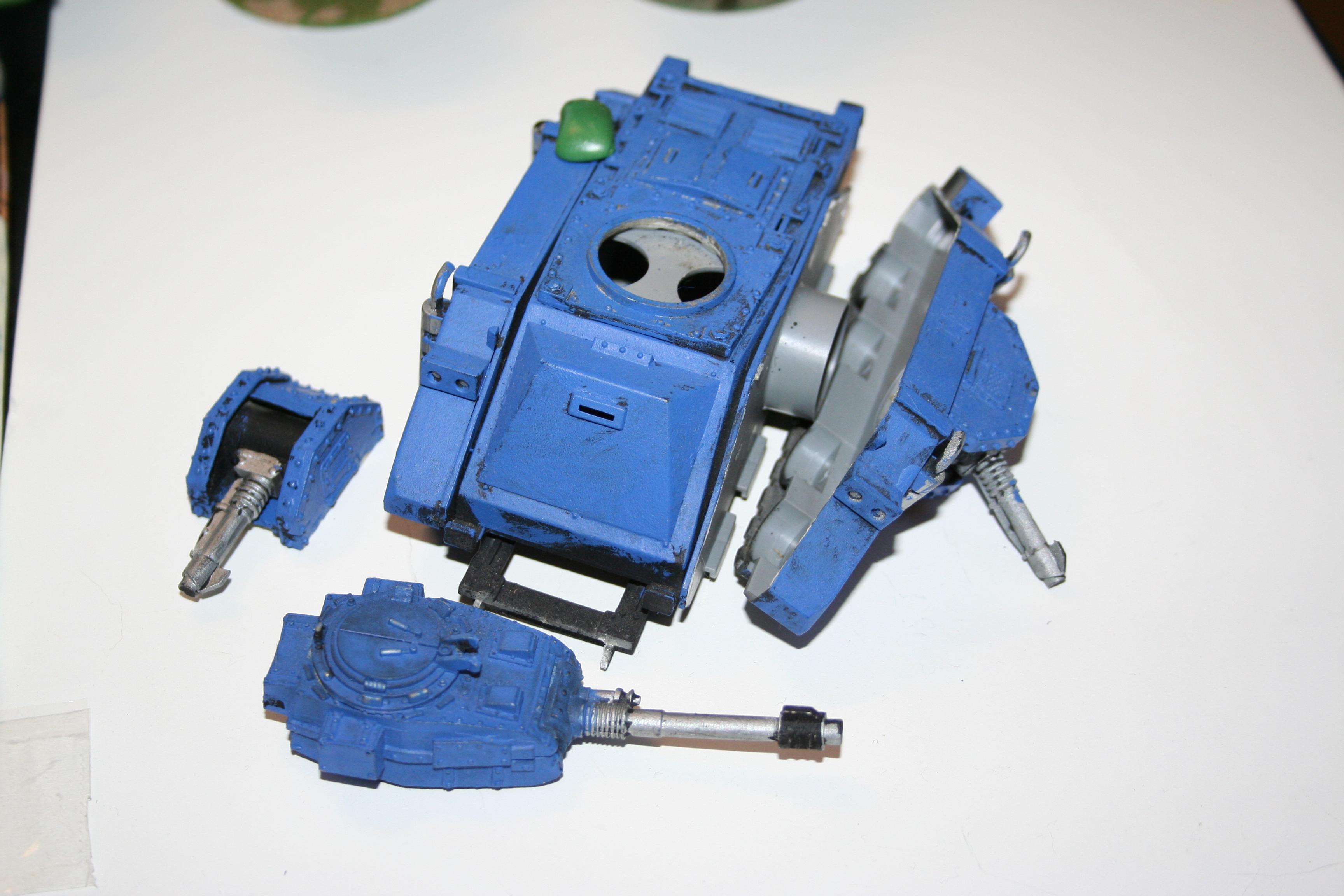 Autocannon, Lascannon Sponsons, Out Of Production, Predator, Space Marines, Ultramarines