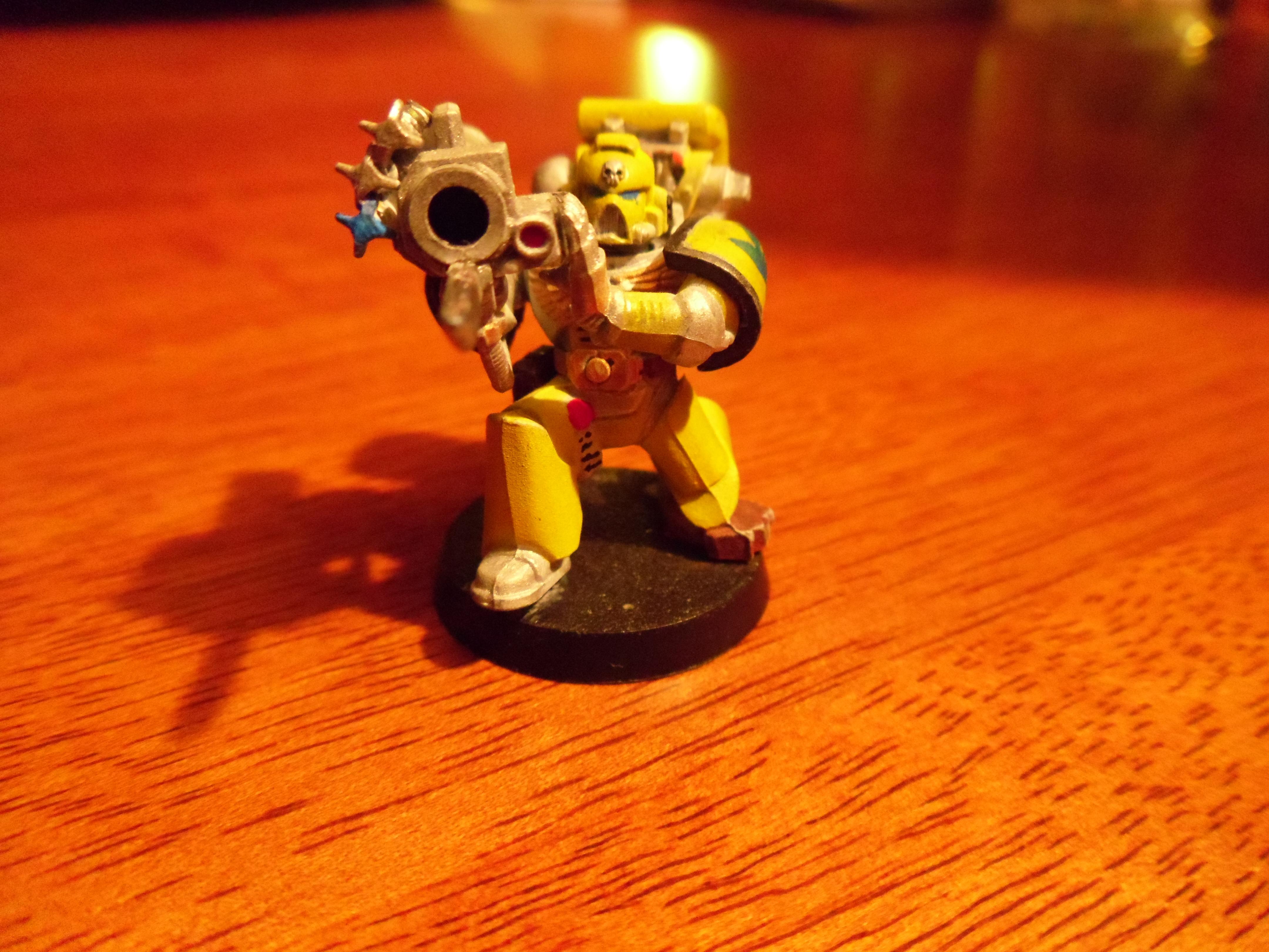 Angry, Budget, Cheap, Imperial Fists, Space Marines, Work In Progress, Yellow