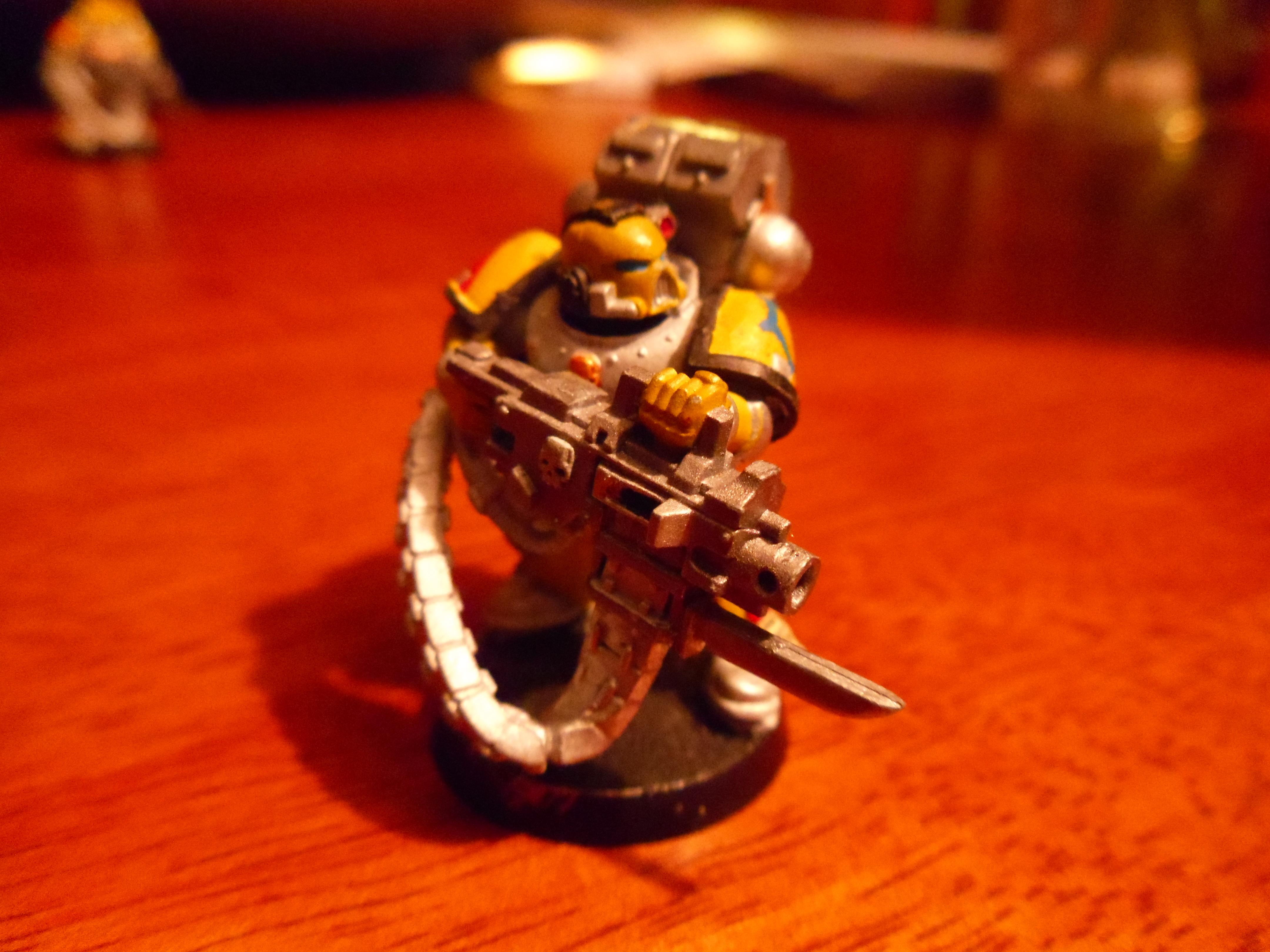 Angry, Budget, Cheap, Imperial Fists, Space Marines, Work In Progress, Yellow