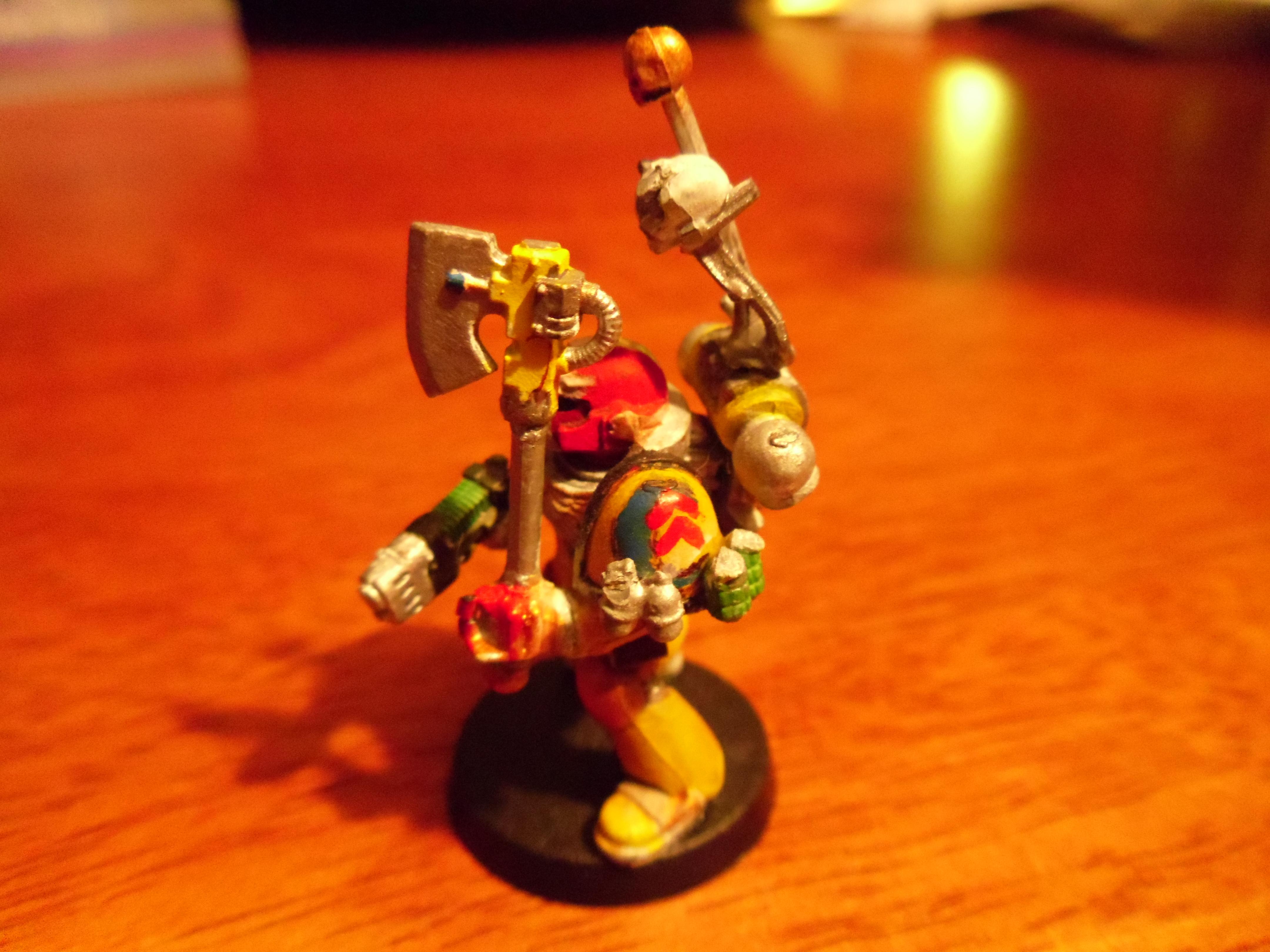 Angry, Budget, Cheap, Imperial Fists, Space Marines, Work In Progress, Yellow