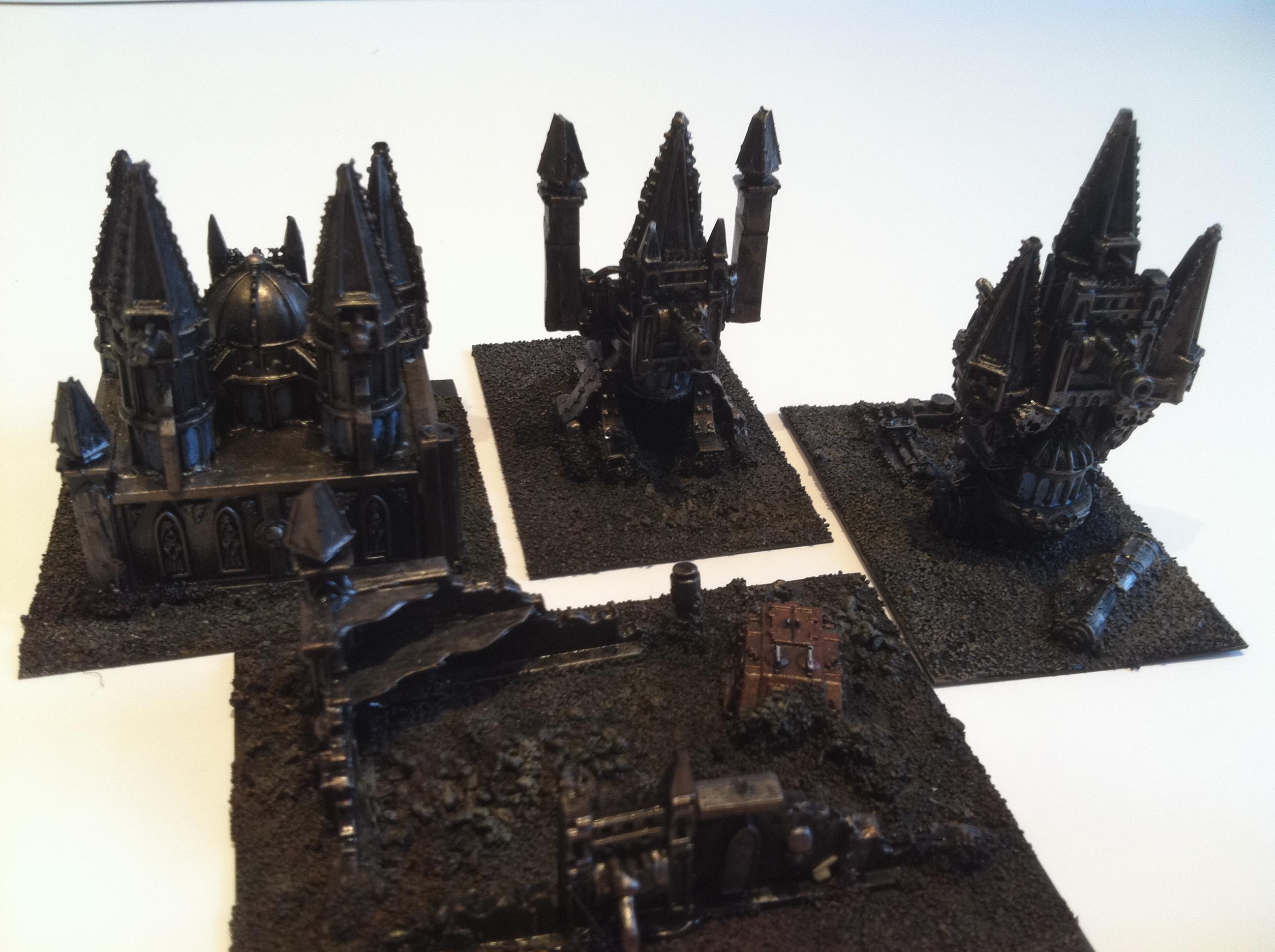 000 Imperial Ork Chaos Space Marine Scratch Built For Sale Commission, Epic, Epic Warhammer 40k 40, Imperial, Scratch Build, Terrain
