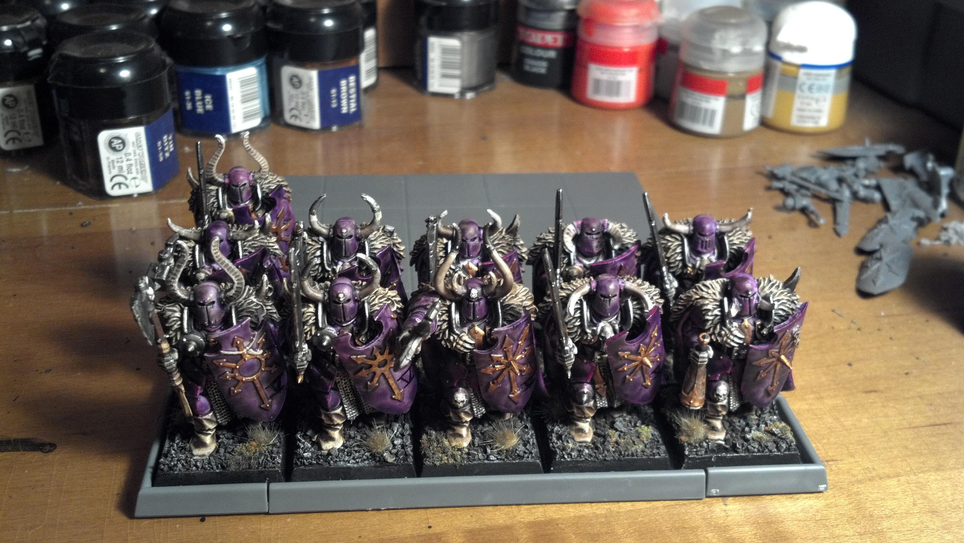 Upward view so you can see the bases and the ranks