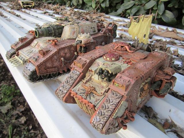Landraider, next to the beast