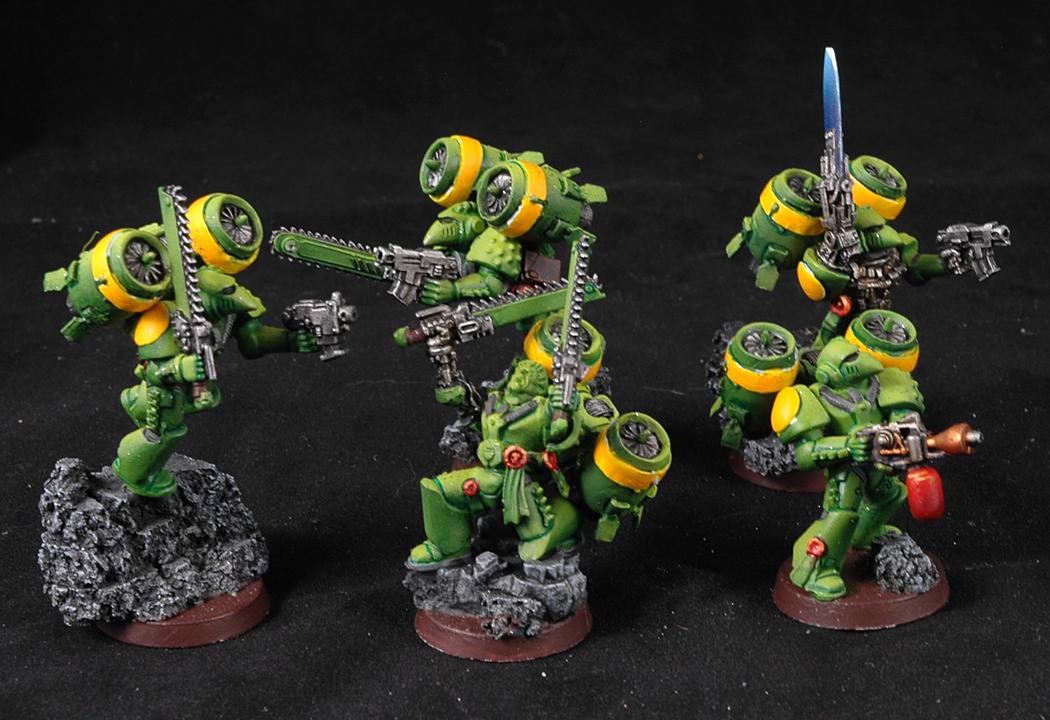Assault Marines, Mantis Warriors, Space Marines, Warhammer 40,000, Work In Progress