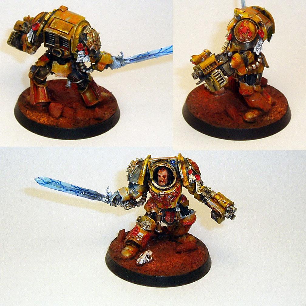 Commander Culln, Red Scorpions, Rust, Space Marines, Warhammer 40,000