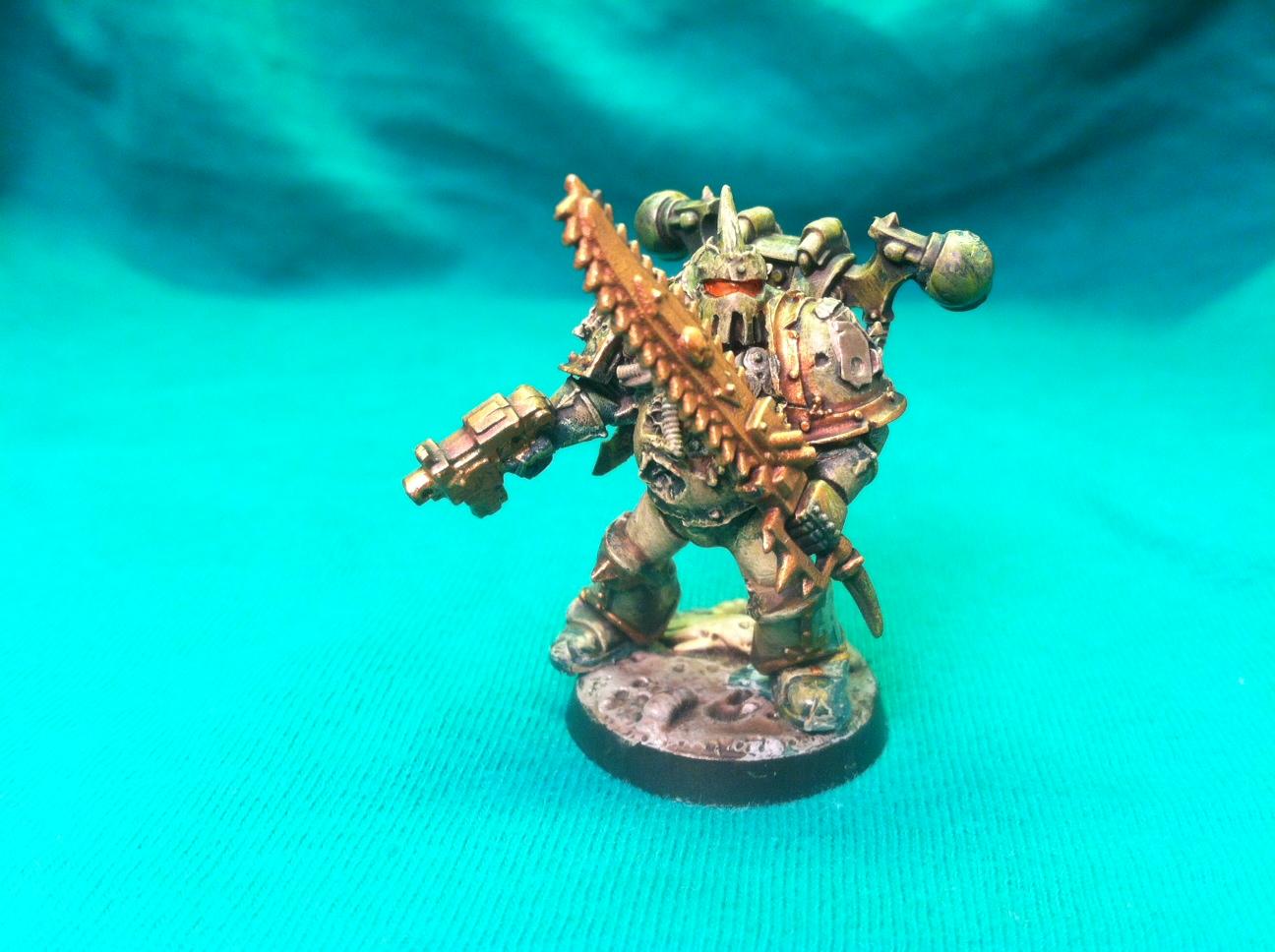 here is one of the Plague Marines in the box as well, so glad my friend convinced me to do this