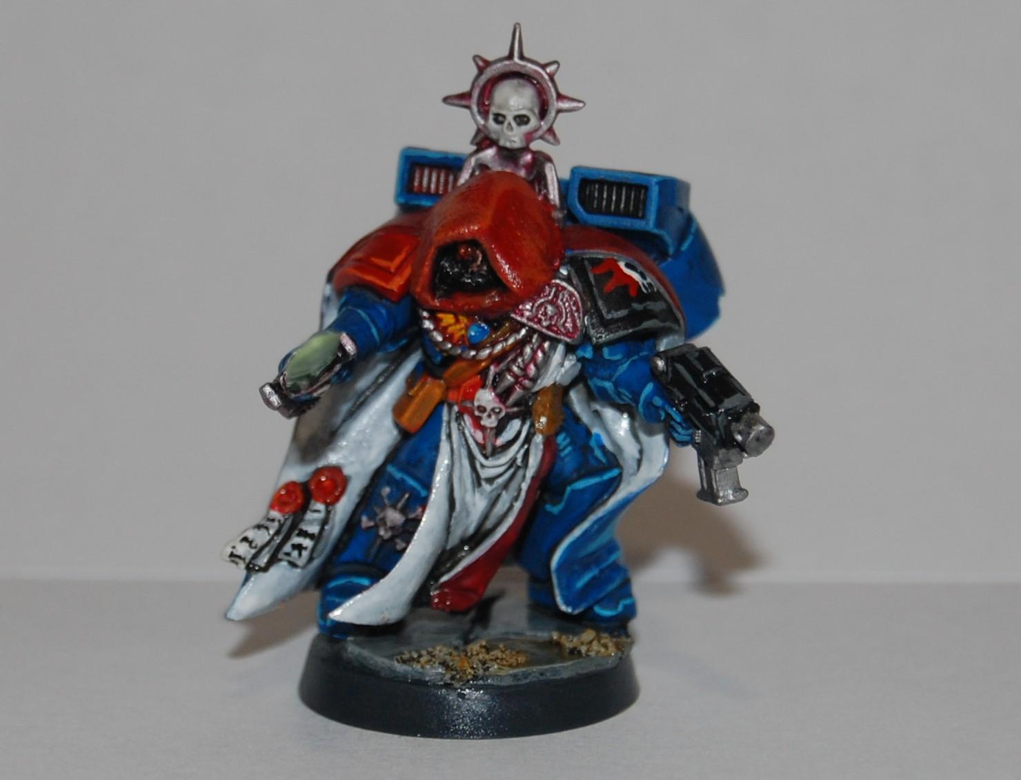 Angels Sanguine, Aobr Conversion, Librarian, Space Marines, Urban Base, Warhammer 40,000