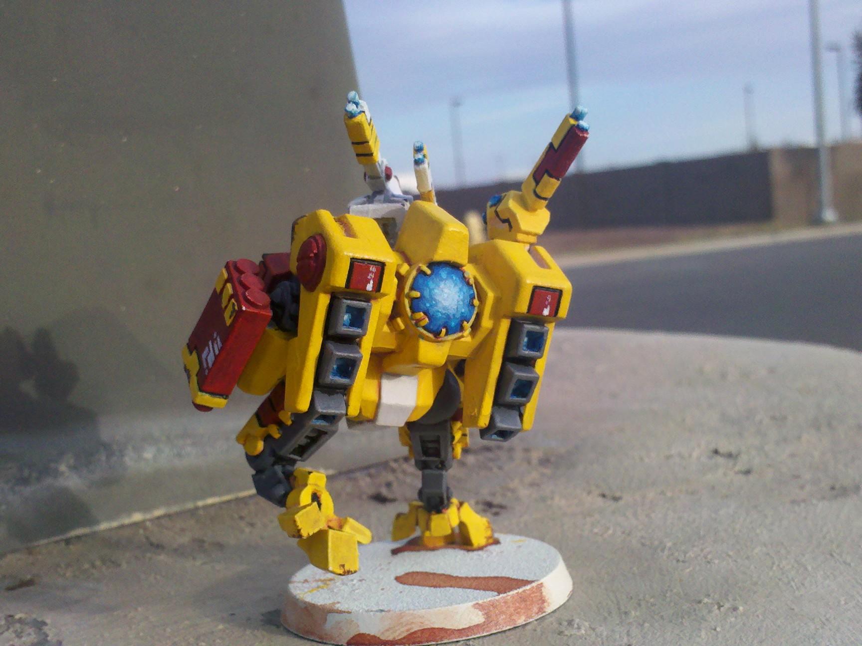 Battlesuit, Crisis Battlesuit, Glow, Tau, Yellow