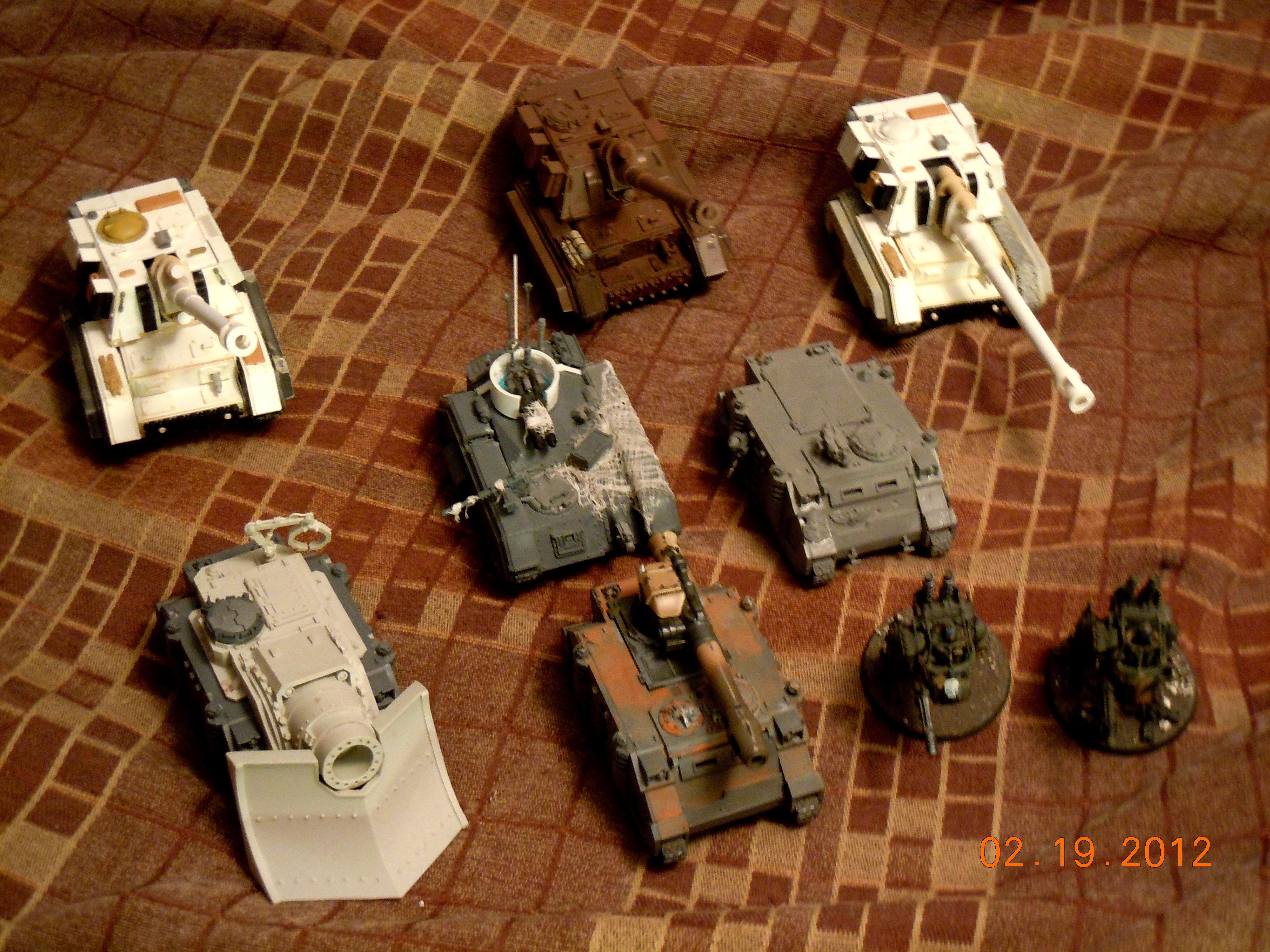 Bassilisk, Chimera, Predator, Rhino, Sentinel, Tank