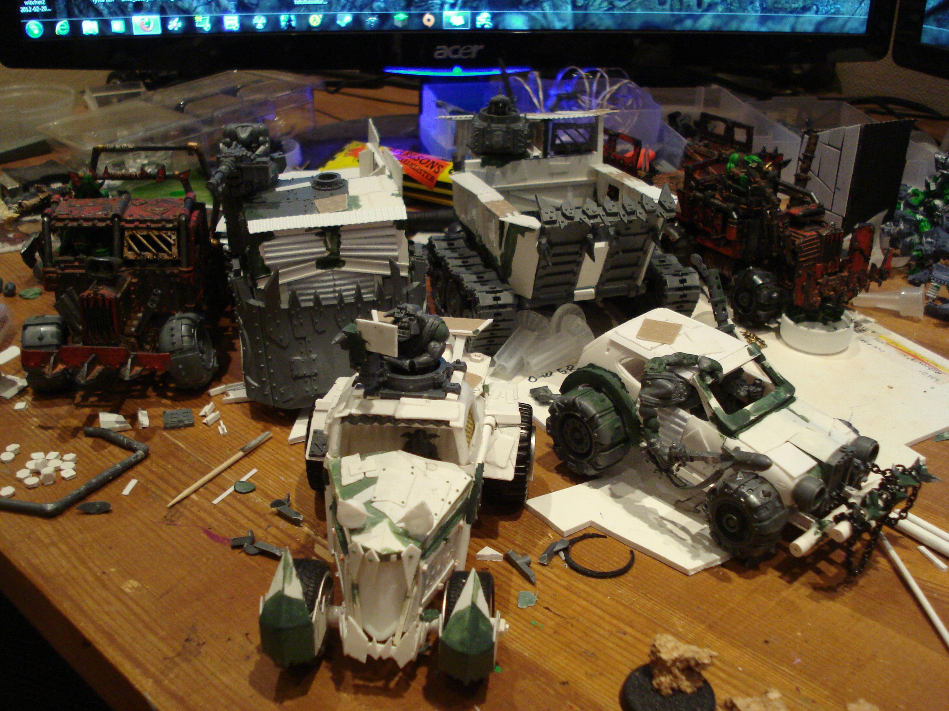 Buggy, Orks, Trukk, WIP ork trukk force