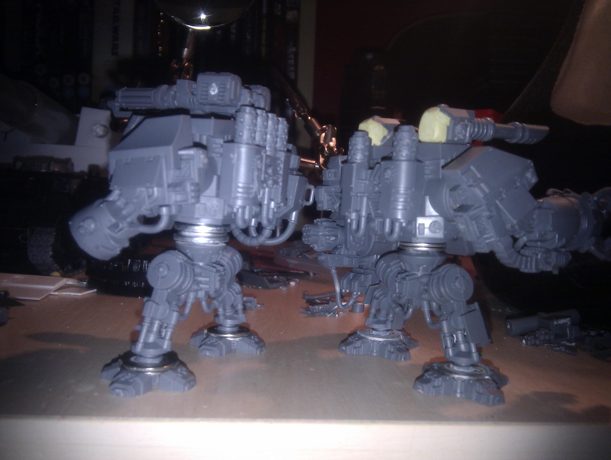 Showing the size difference between venerable and ironclad