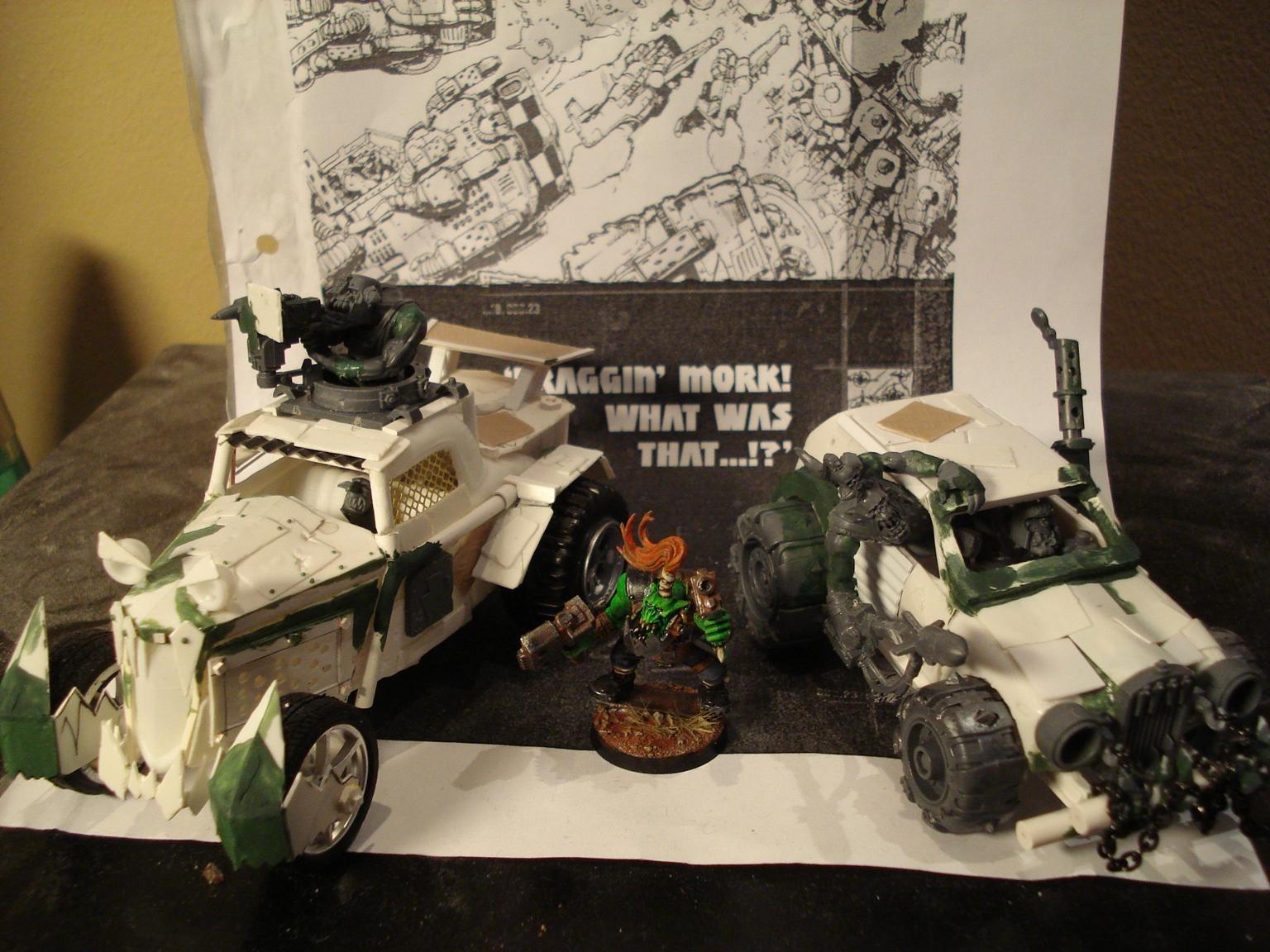 Buggy, Orcs, Orks, Scratch Build, Vehicle, Warhammer 40,000