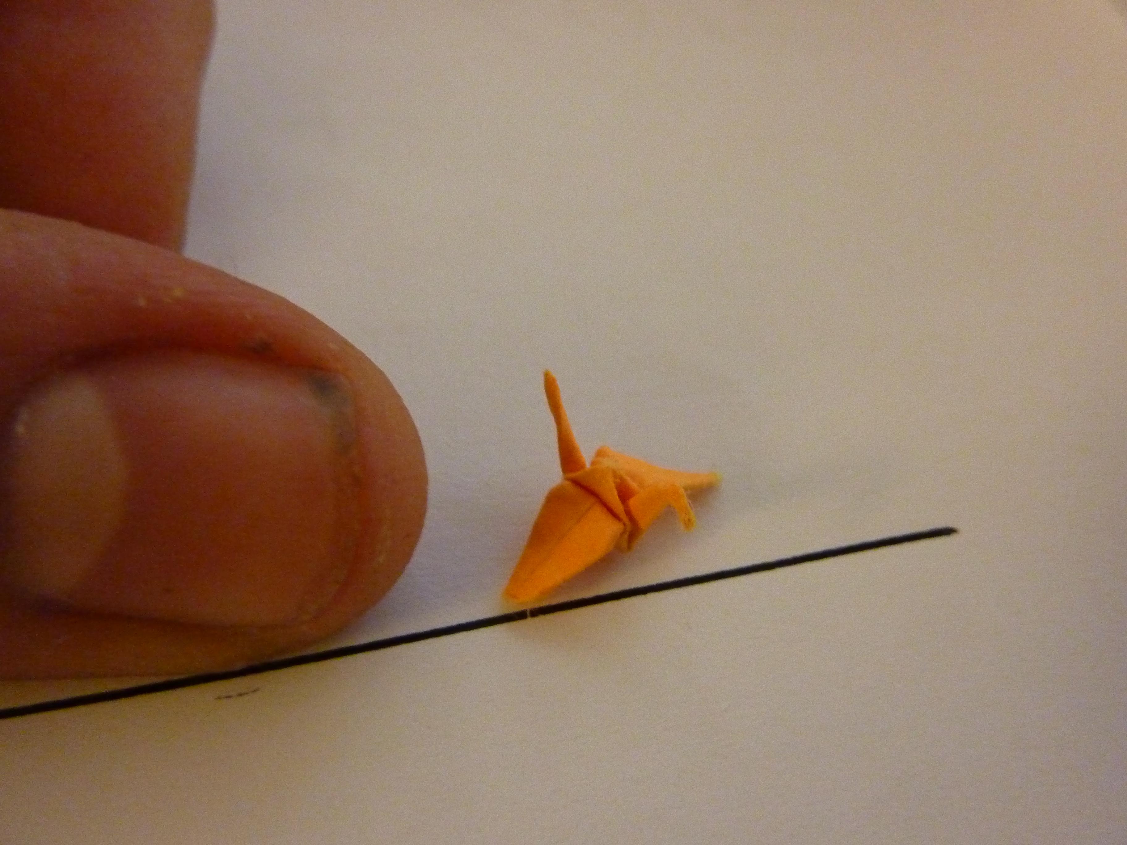 Origami crane comparison
