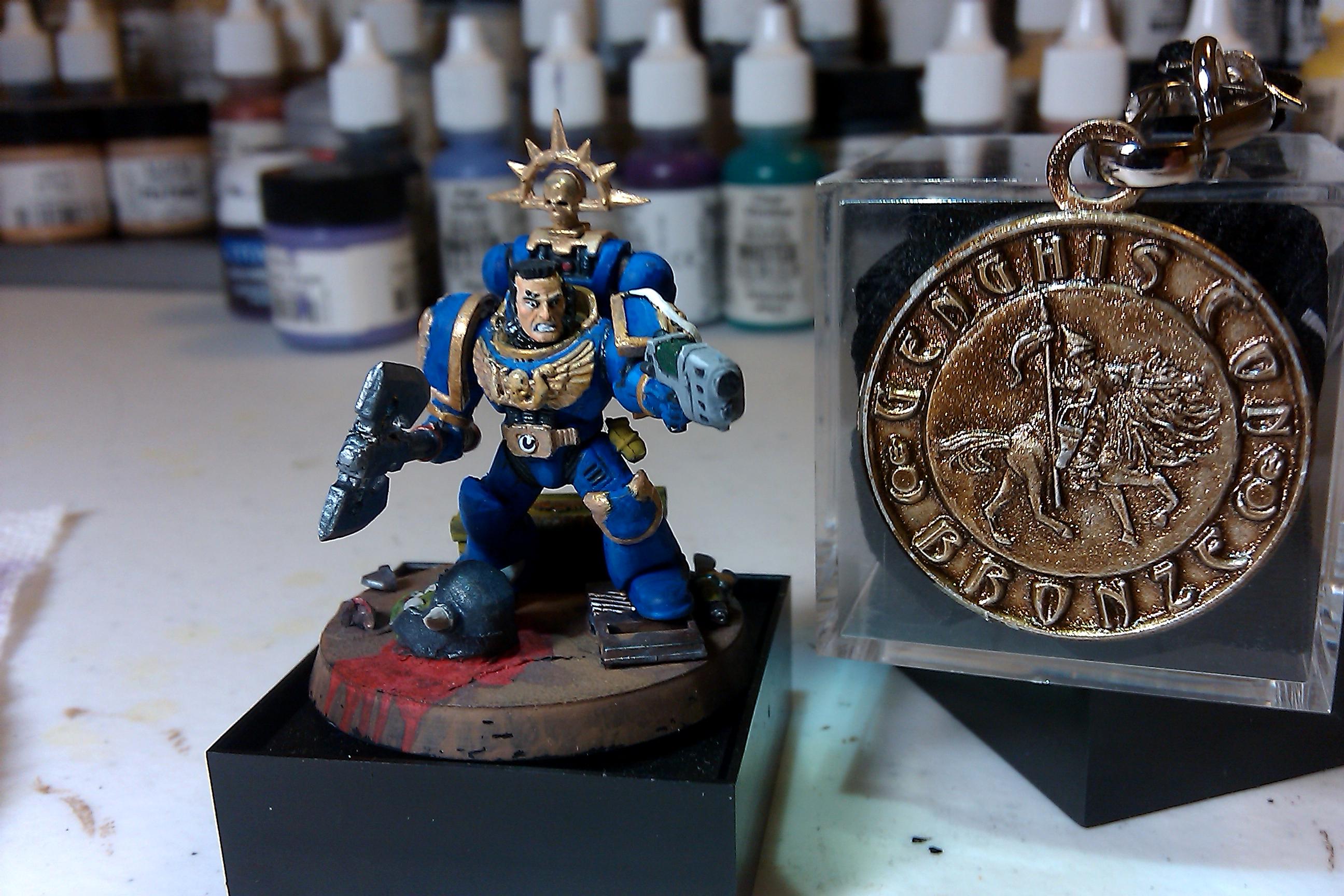 Ax, Iron Halo, Orks, Pistol, Plasma, Ultramarines