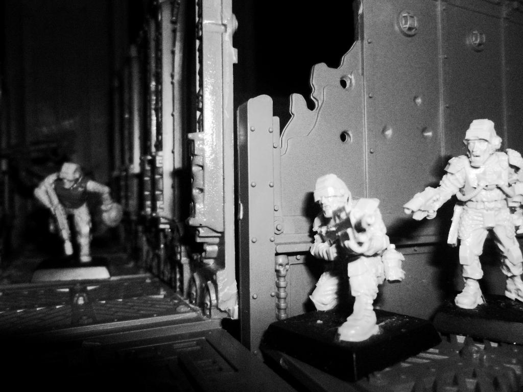 Action, Astra, Astra Militarum, B&w, Black And White, Corridor, Imperial Guard, Militarum, Neil101, Terrain, Warhammer 40,000