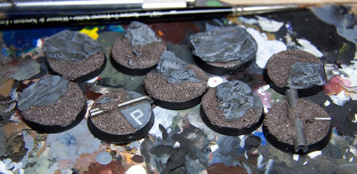 Bases - painting in progress