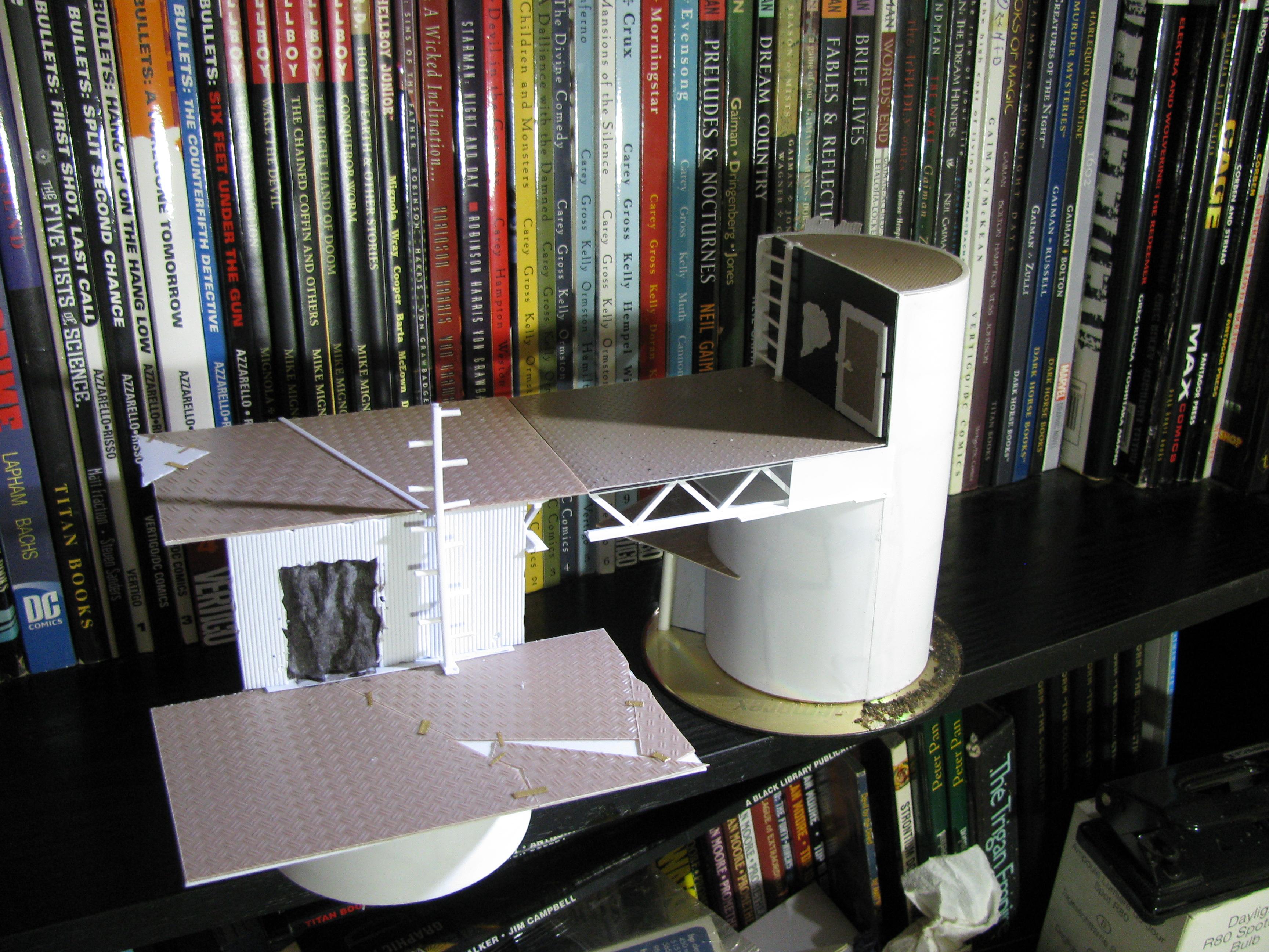 Conversion, Cyborks, Orks, Outpost, Terrain, Warhammer 40,000