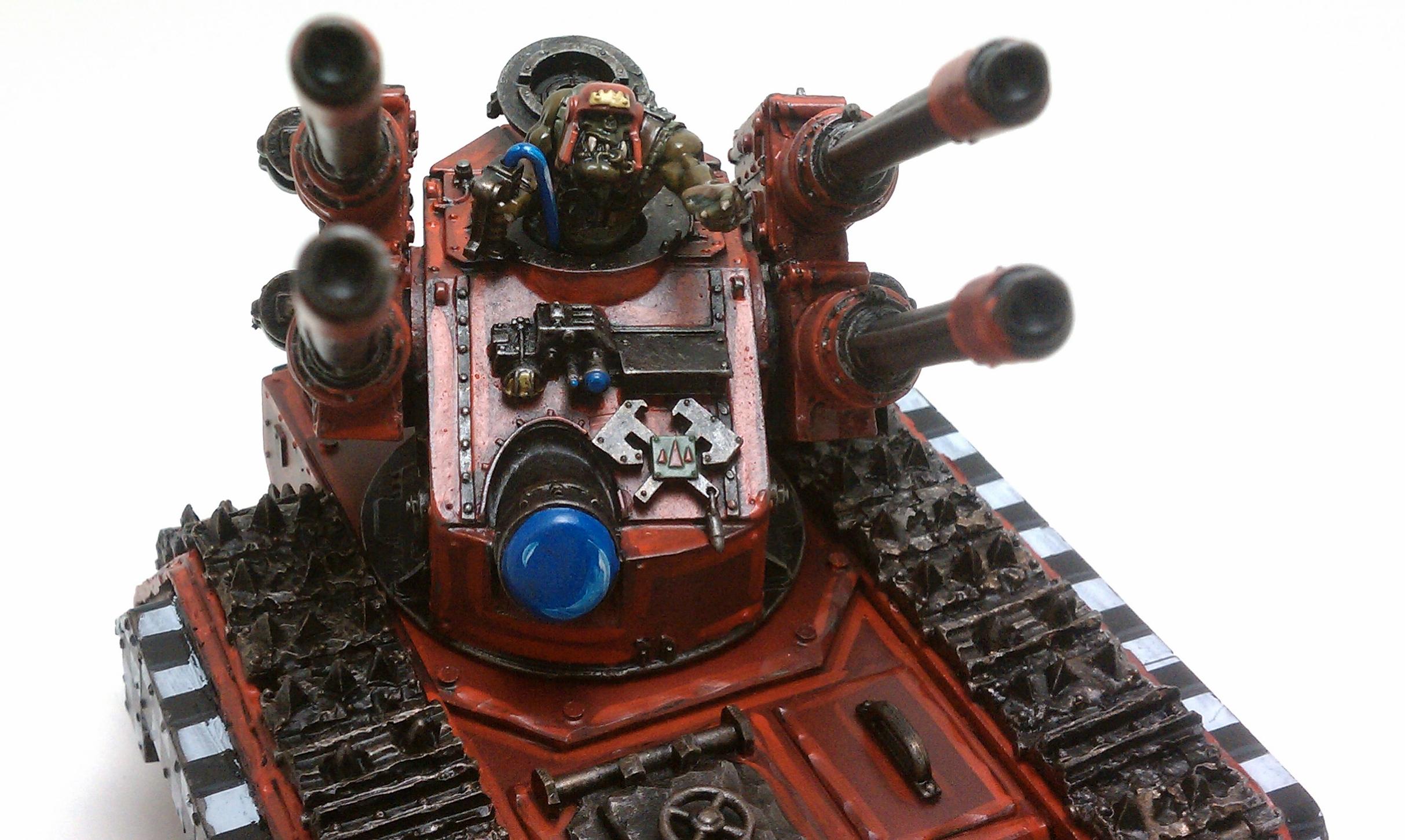 Autocannon, Hydra, Looted, Orks, Red