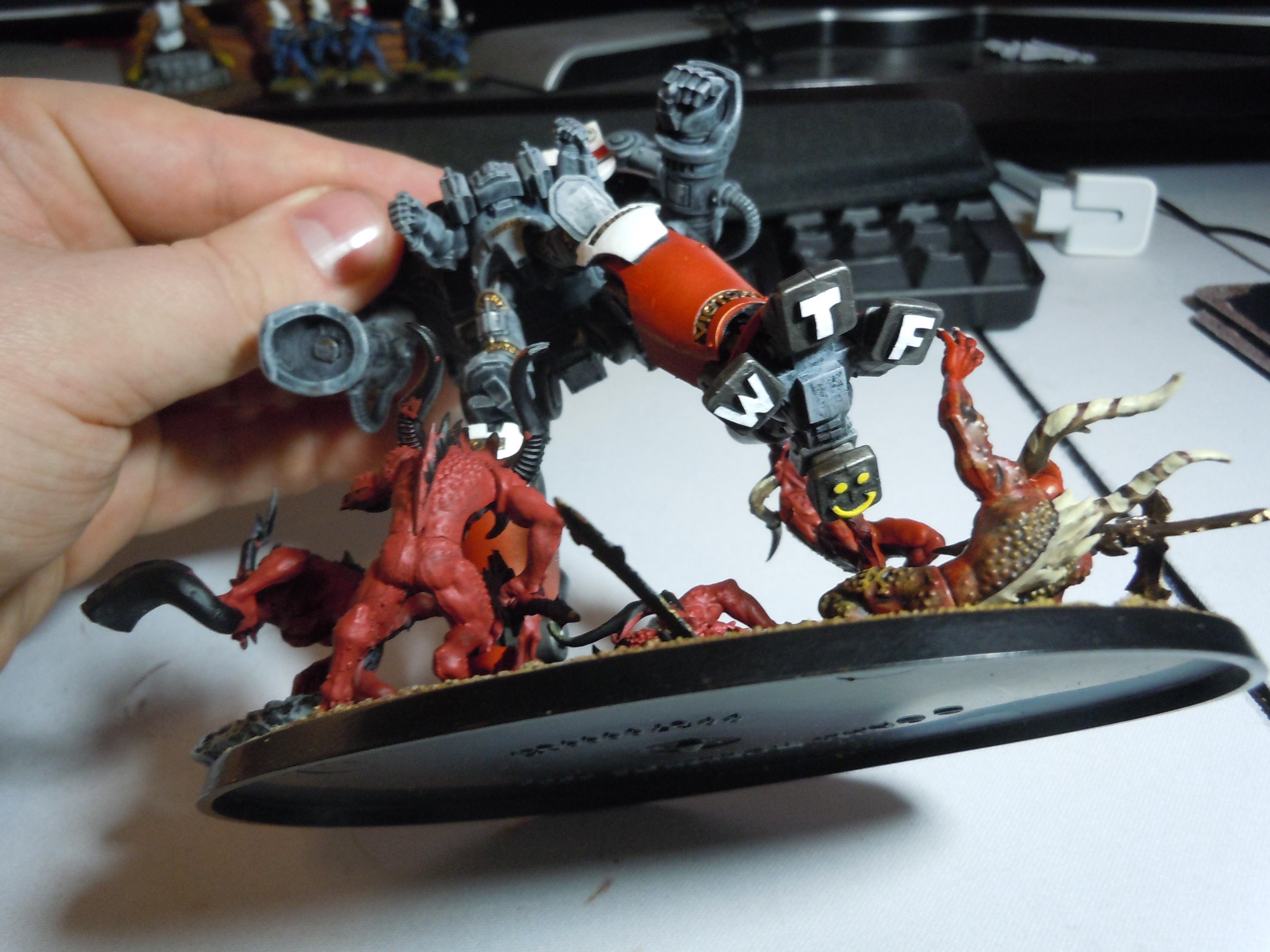 Daemons, Dreadknight, Grey Knights, Humor, Khorne