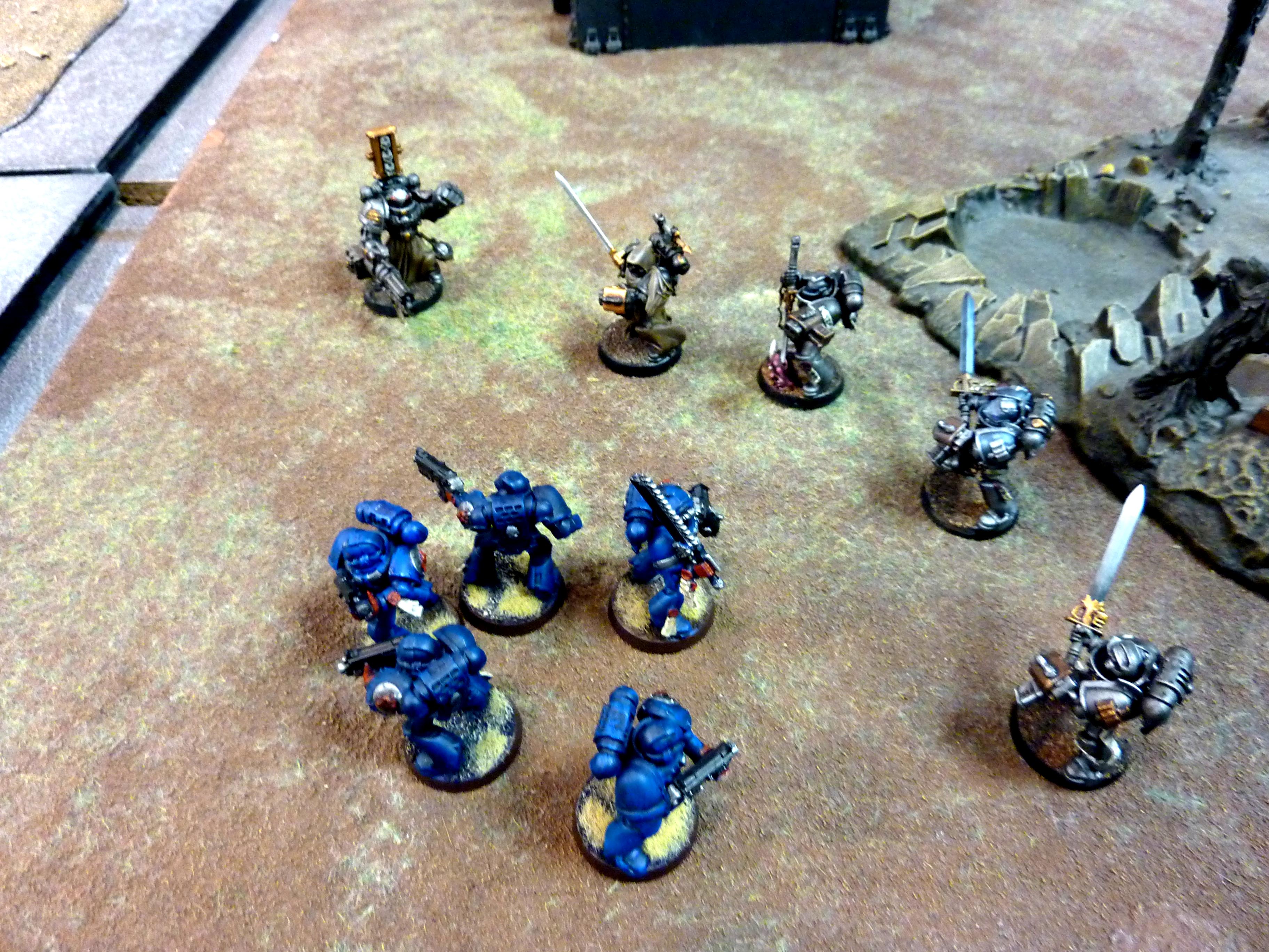 Grey knights surround crimson fists