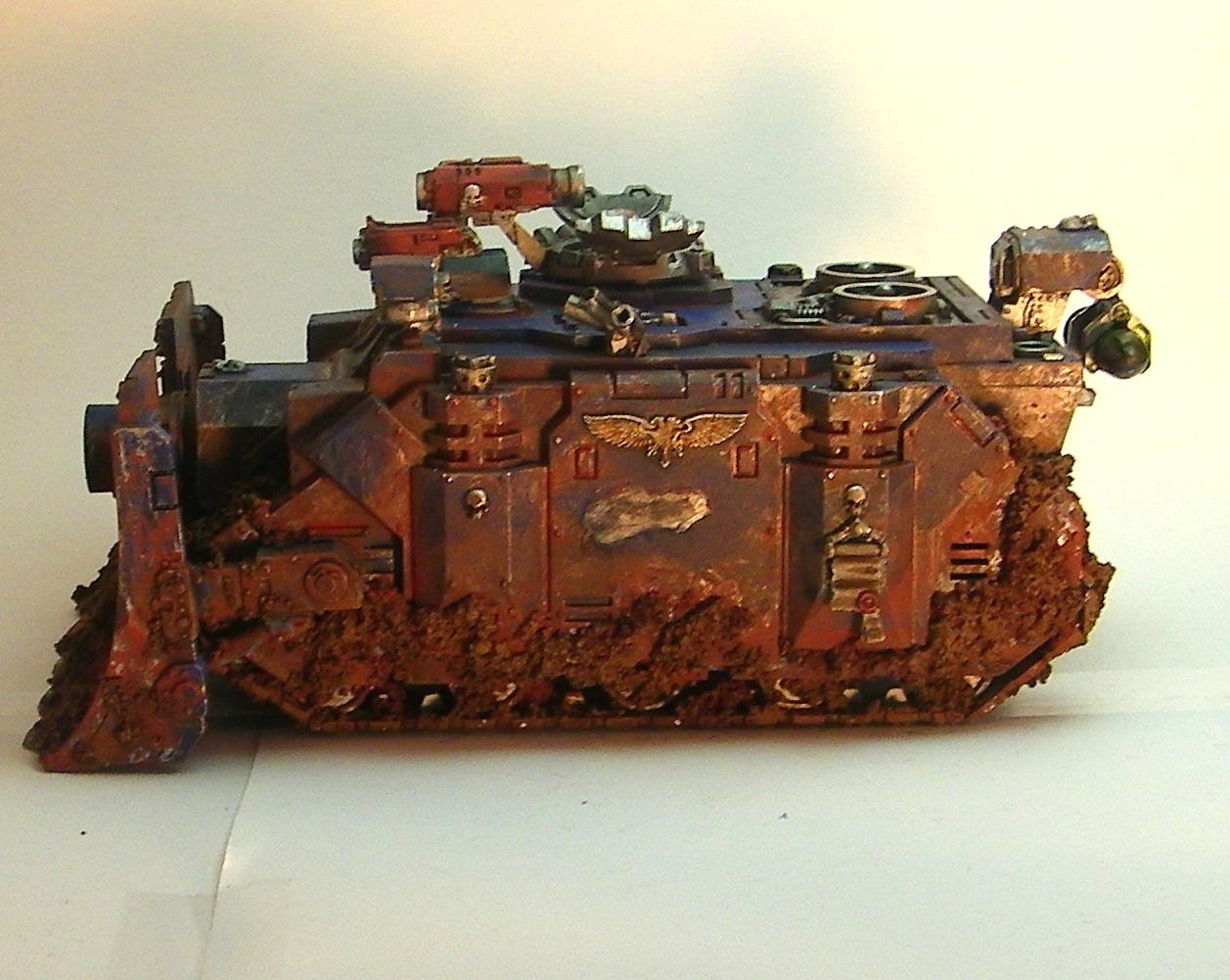 Rust, Space Marines, Tank, Vehicle, Vindicator, Warhammer 40,000, Weathered