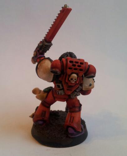 Beards, Conversion, Dreads, Montymus, Red, Skull, Space Marines, Warhammer 40,000