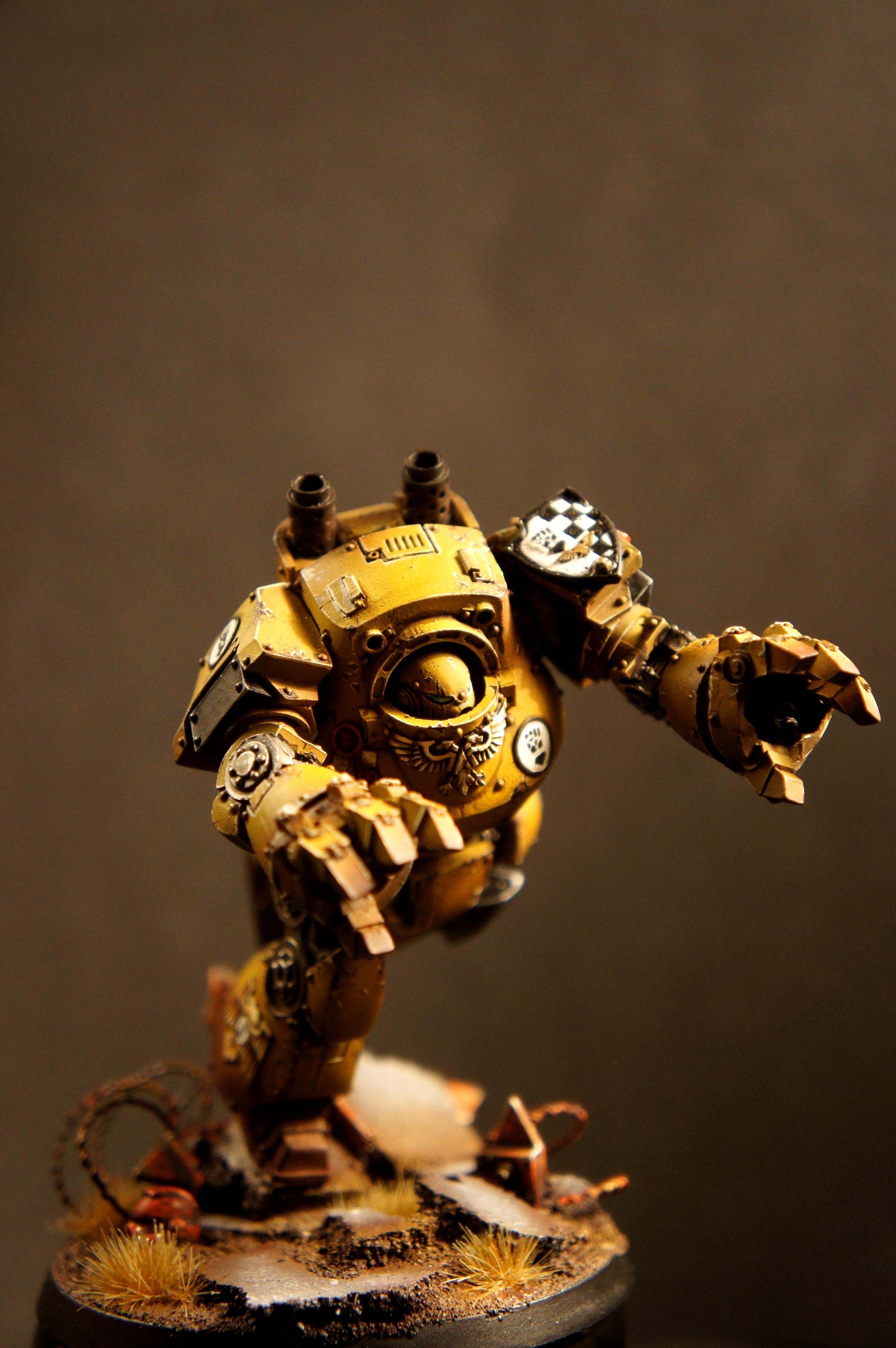Contemptor, Dreadnought, Imperial Fists, Space Marines