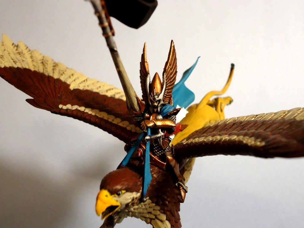 Giffon, High Elves, High elf  lord on giffon close up