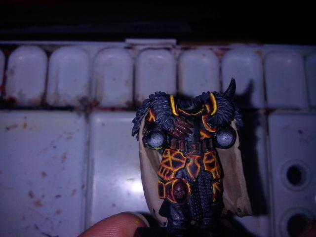Khorne warrior of chaos Lava Armour WiP